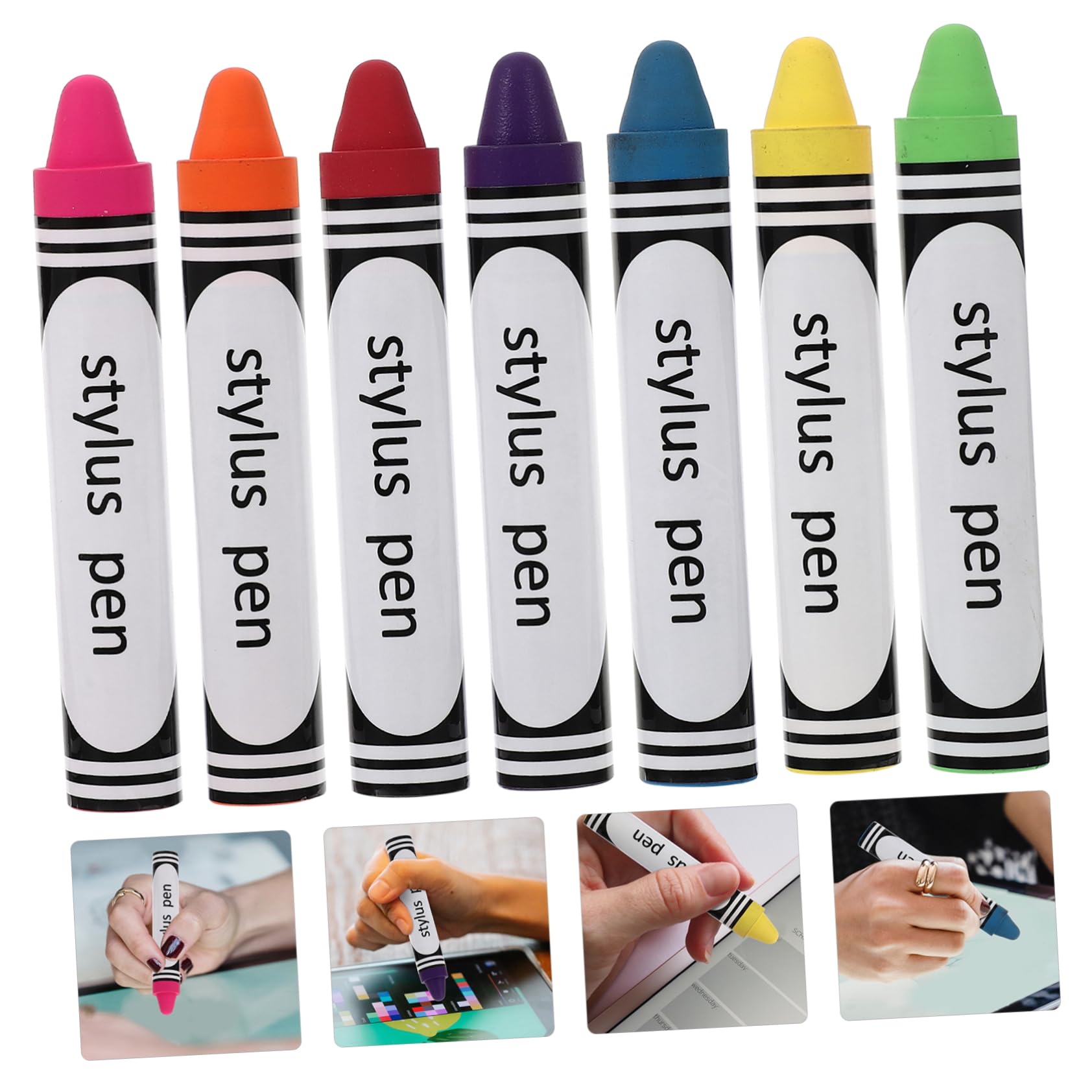 DOITOOL 21 Piezas lápiz óptico Capacitivo Pluma Escritura Tableta Aguja Lapiz Rojo Light Stylus Pen lápiz Capacitivo del teléfono lápiz Estilo Pluma Pantalla táctil Pluma Escribir