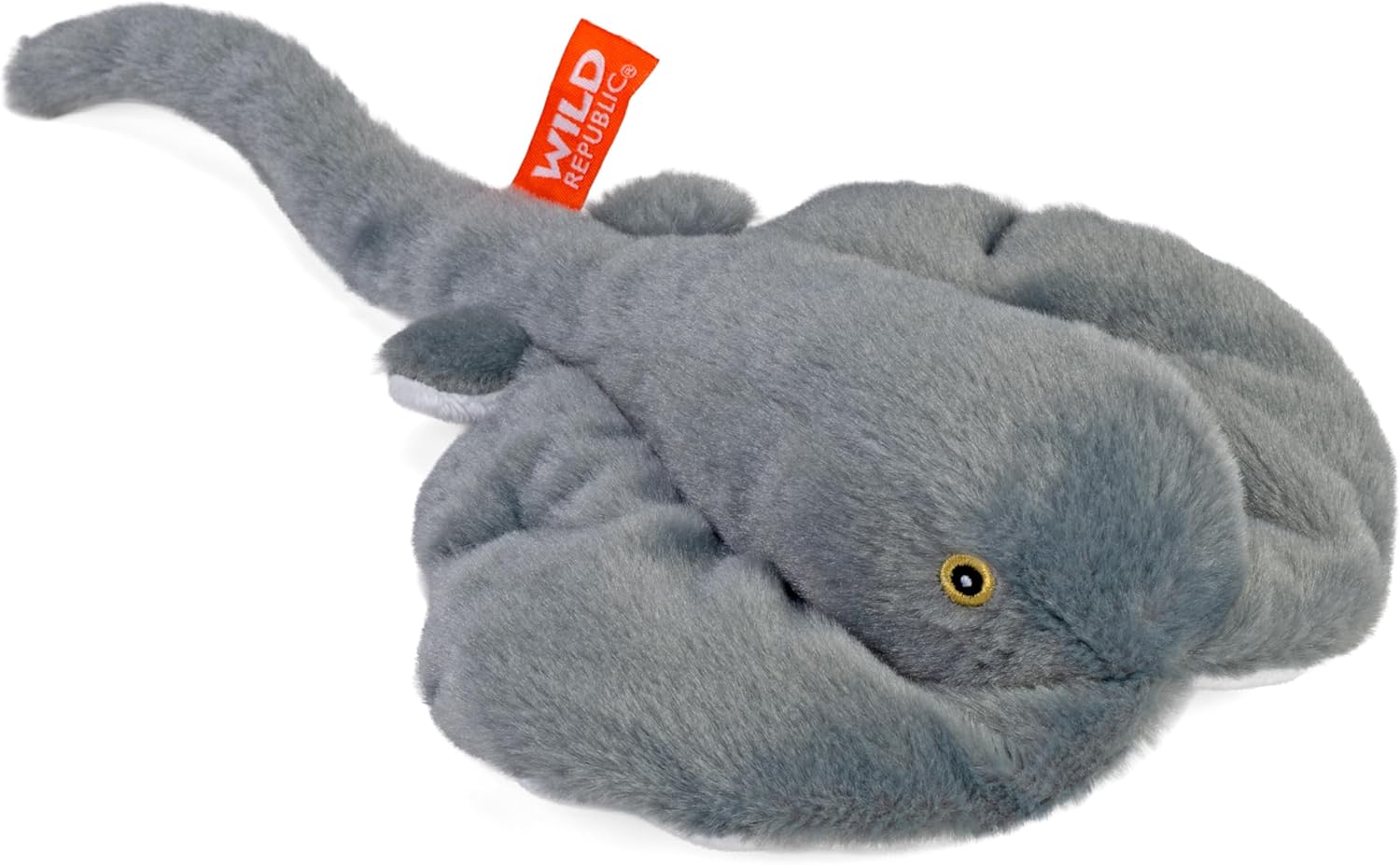 Wild Republic Ecokins Mini, Stingray, Stuffed Animal, 8 inches, Gift for Kids, Plush Toy, Made from Spun Recycled Water Bottles, Eco Friendly, Child’s Room Decor