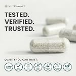 Nutrawave 2-IN-1 Suppléments de zinc, formule à forte absorption 50 mg de gluconate de zinc + Booster d'immuno-friendly, peau saine, cheveux, ongles, citrate de zinc & Bones, pour les hommes & Les femmes, Vegan, 6-Month Approvisionnement