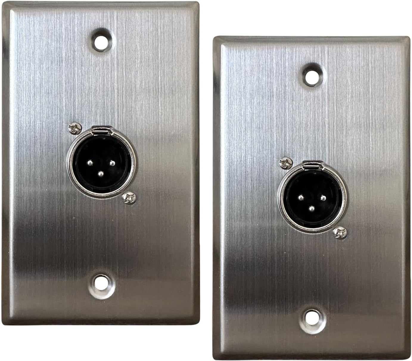 Amazon.co.jp DIYTECH XLRウォールプレート XLRプラグとプレート 3ピンXLRオスウォールプレート1個付き XLR