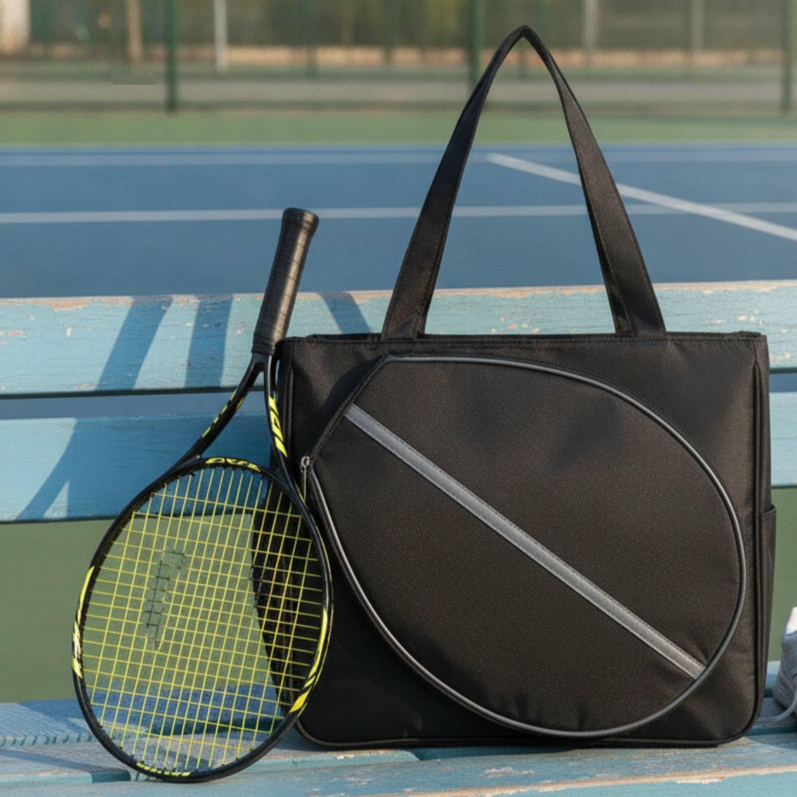 Borsa Porta Racchette con Scomparto Scarpe Multitasche Borsone Sportivo Multifunzionale per Tennisti, Palestra