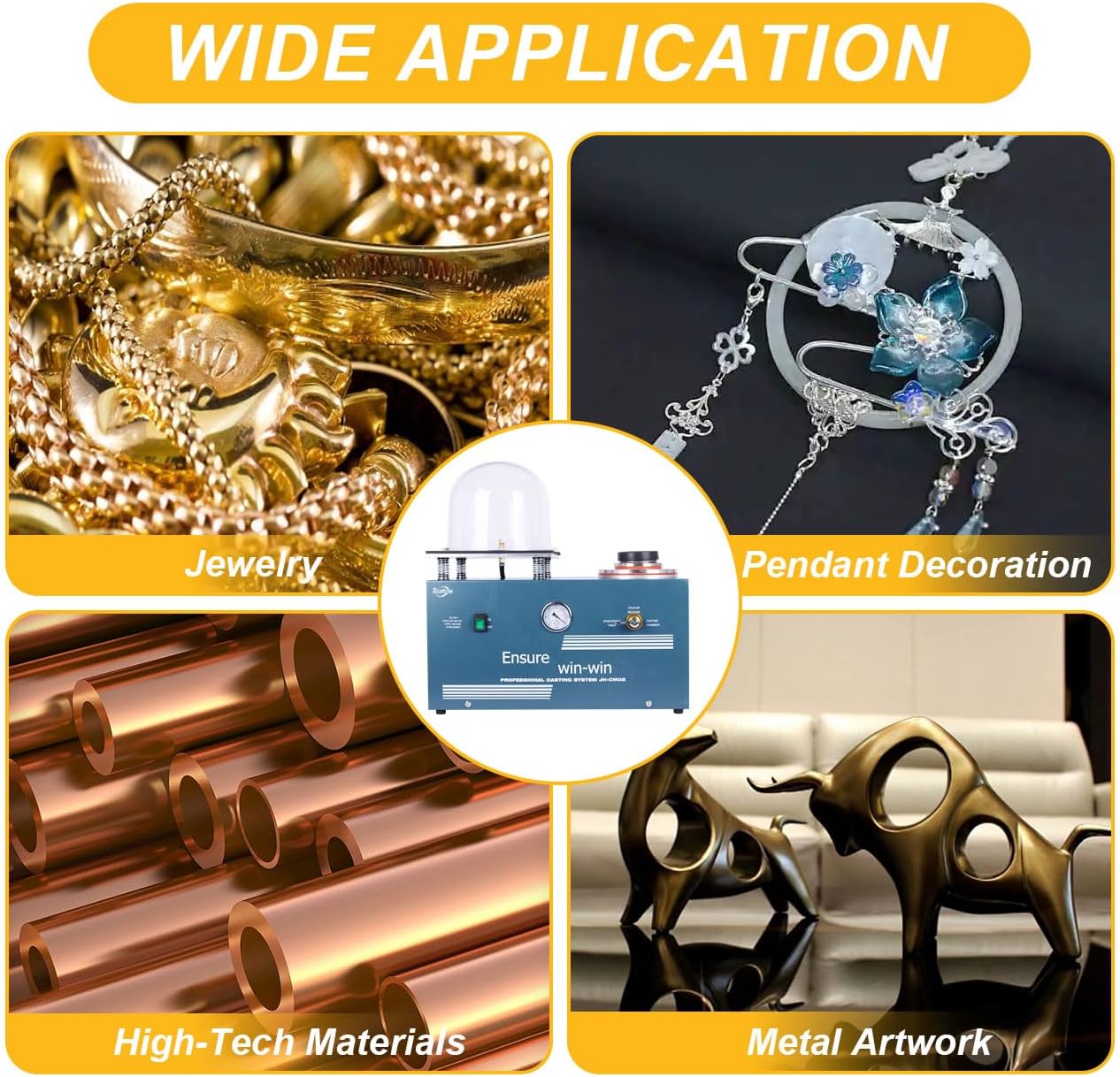 2L Lost Wax Method Jewelry Vacuum Investing Casting Machine