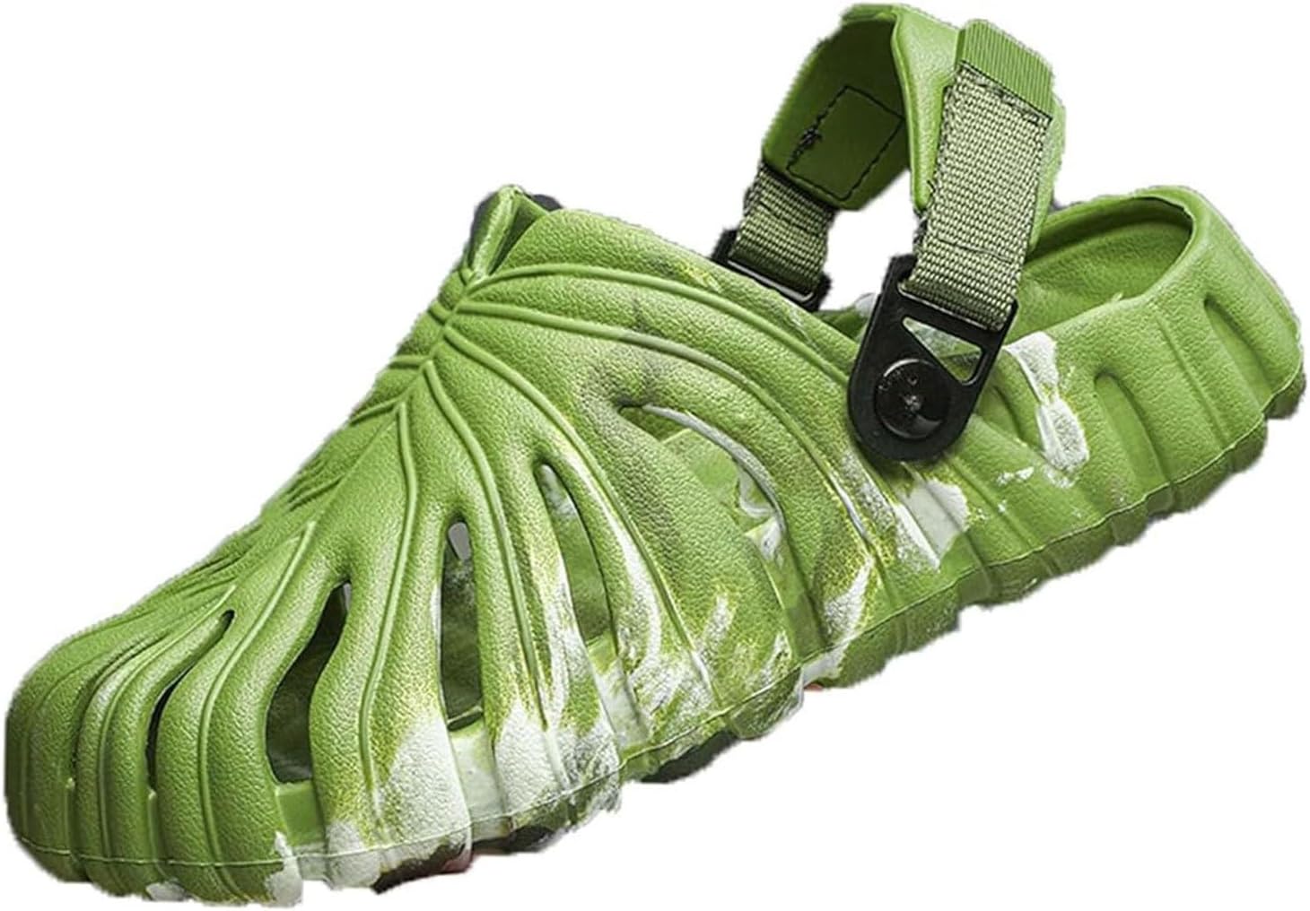 Monstera Slippers, Variegated Monstera Shoes, Non-Slip Soft Lightweight Bathroom Slides Unisex