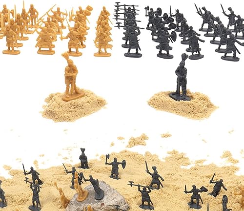 Miniatura 2 de 172 200Set Plastic Ancient Figures Toy Soldiers Men Swordsman Action Figure DIY War Scene Toys Blue