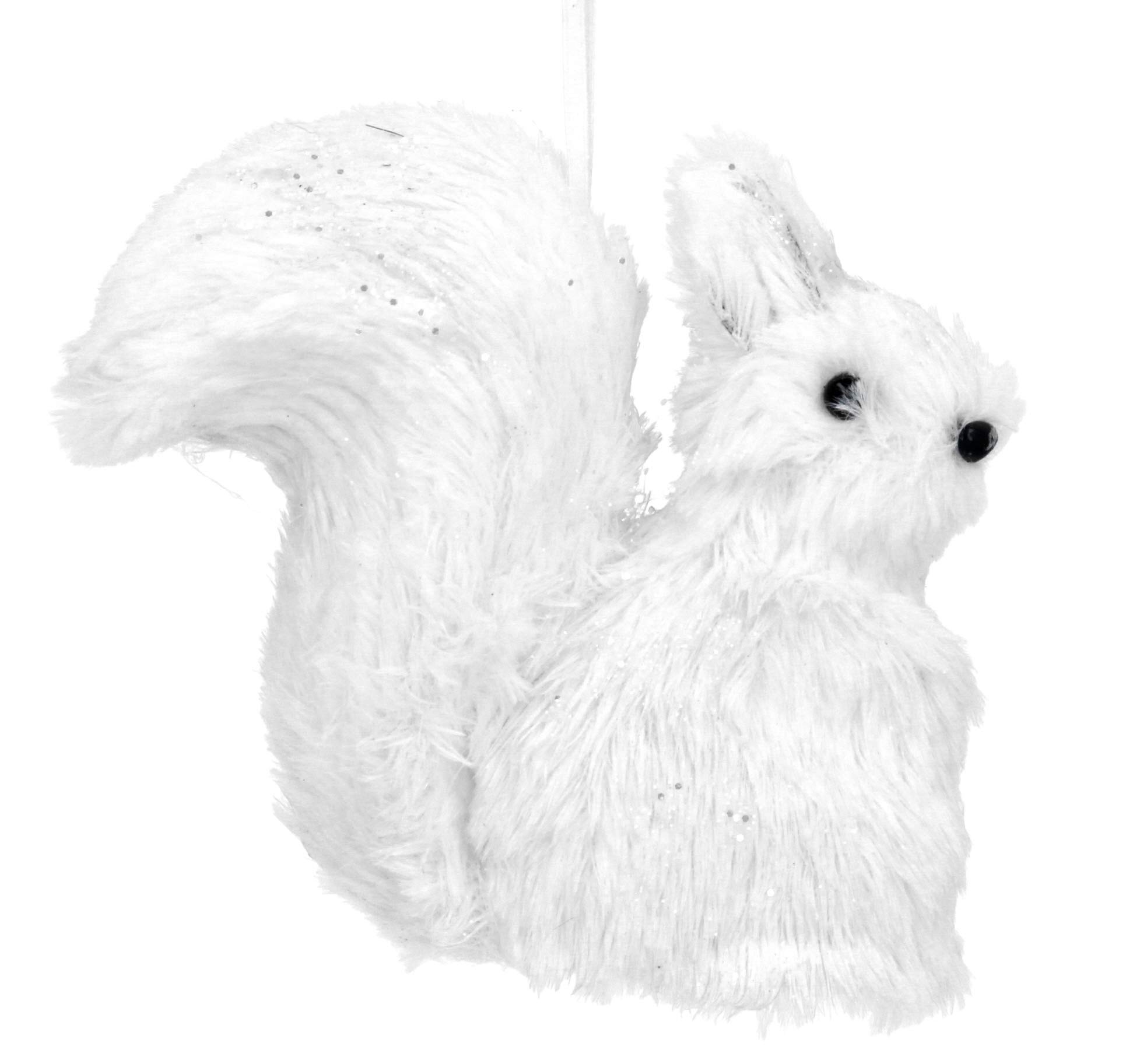 Gisela Graham Christmas Decoration 12cm - White Squirrel