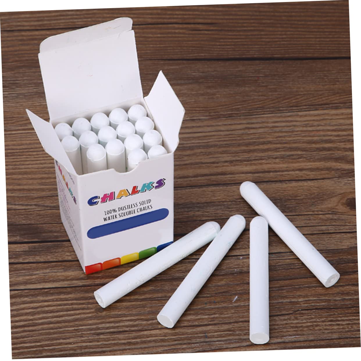 STOBOK 40pièces Craies Sans Poussière Lavables Craies Blanches Pour Garçon Fille Pour Dessin Et Enseignement Tableau Et Trottoirs