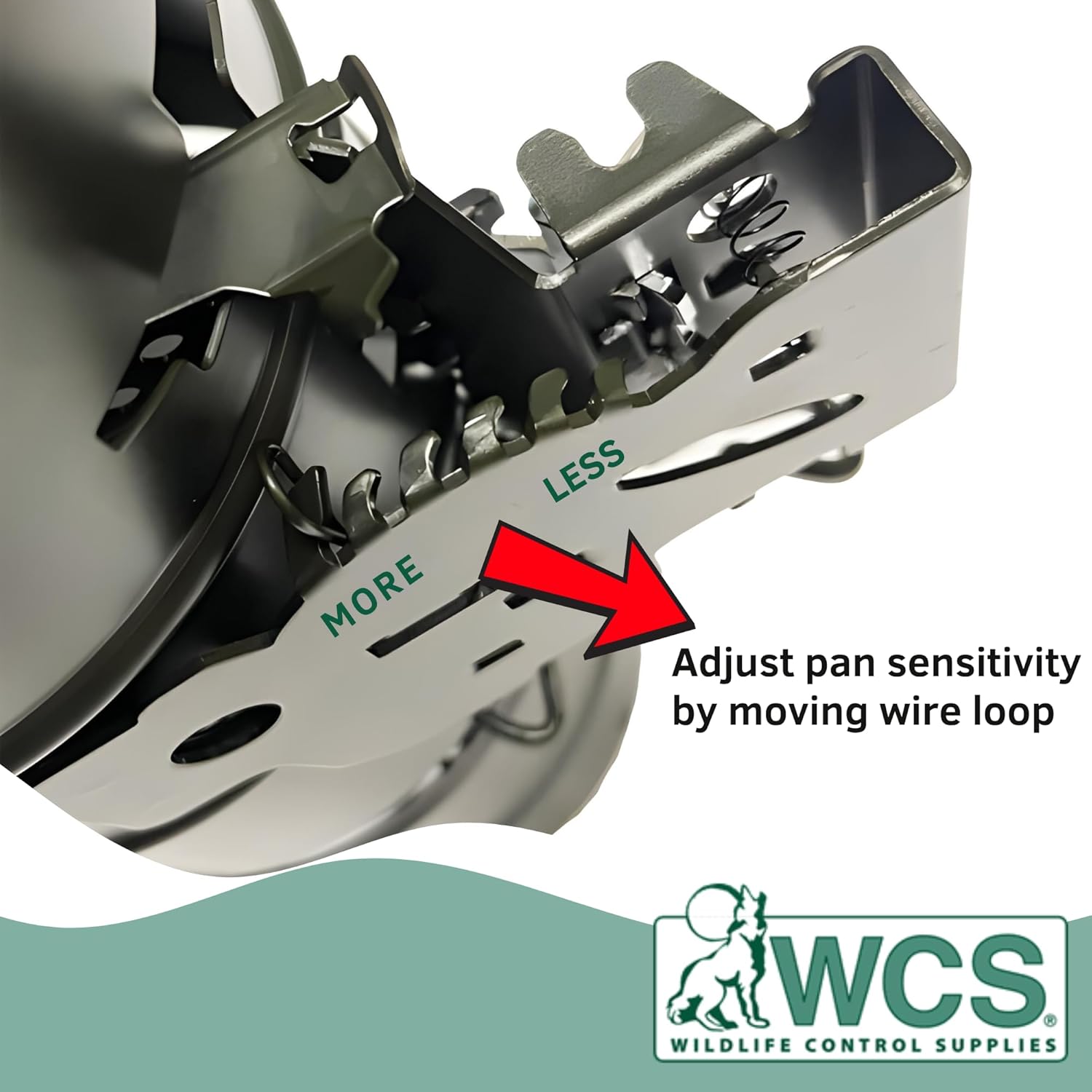 WCS Easy Set Tube Squirrel Trap, 15" Rust-Resistant Steel Tunnel Trap with Safety Latch & 5 Tension Settings, Targets Chipmunks & Small Rodents for Yards & Gardens