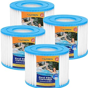 Pool Filter Cartridge Type S1 Filter Cartrige Replacement 4 Pack