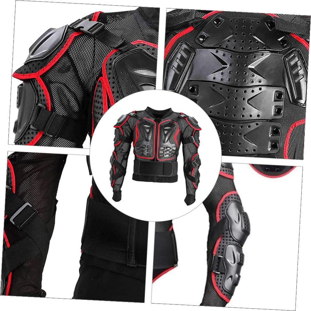 OUNONA Gilet de Protection Moto Antichute Noir, Protection Intégrale