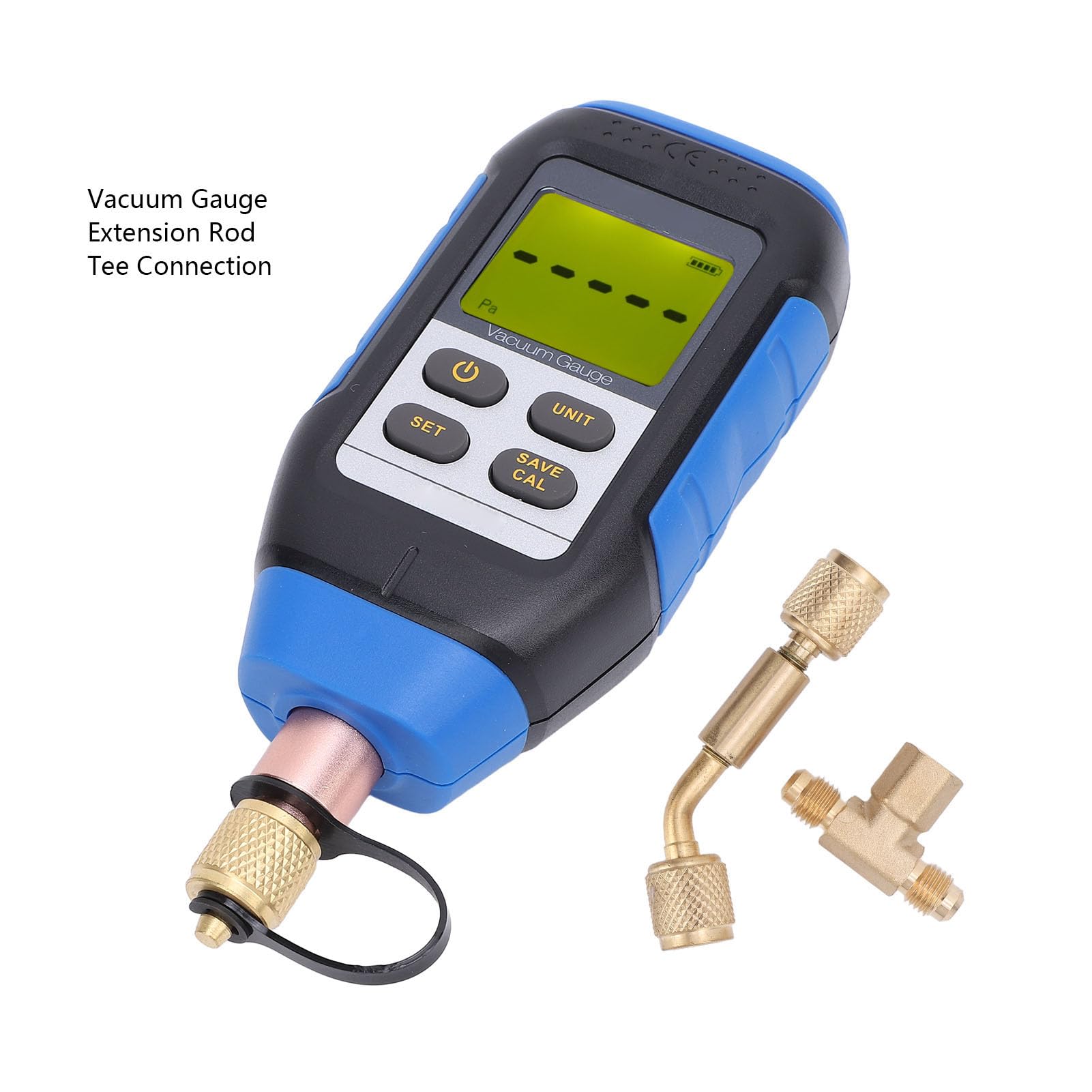 Generic Hochpräzises Digitales Vakuummessgerät mit Summeralarm für Wartungstechniker. Handheld-Design, Unterstützt 4 Einheiten