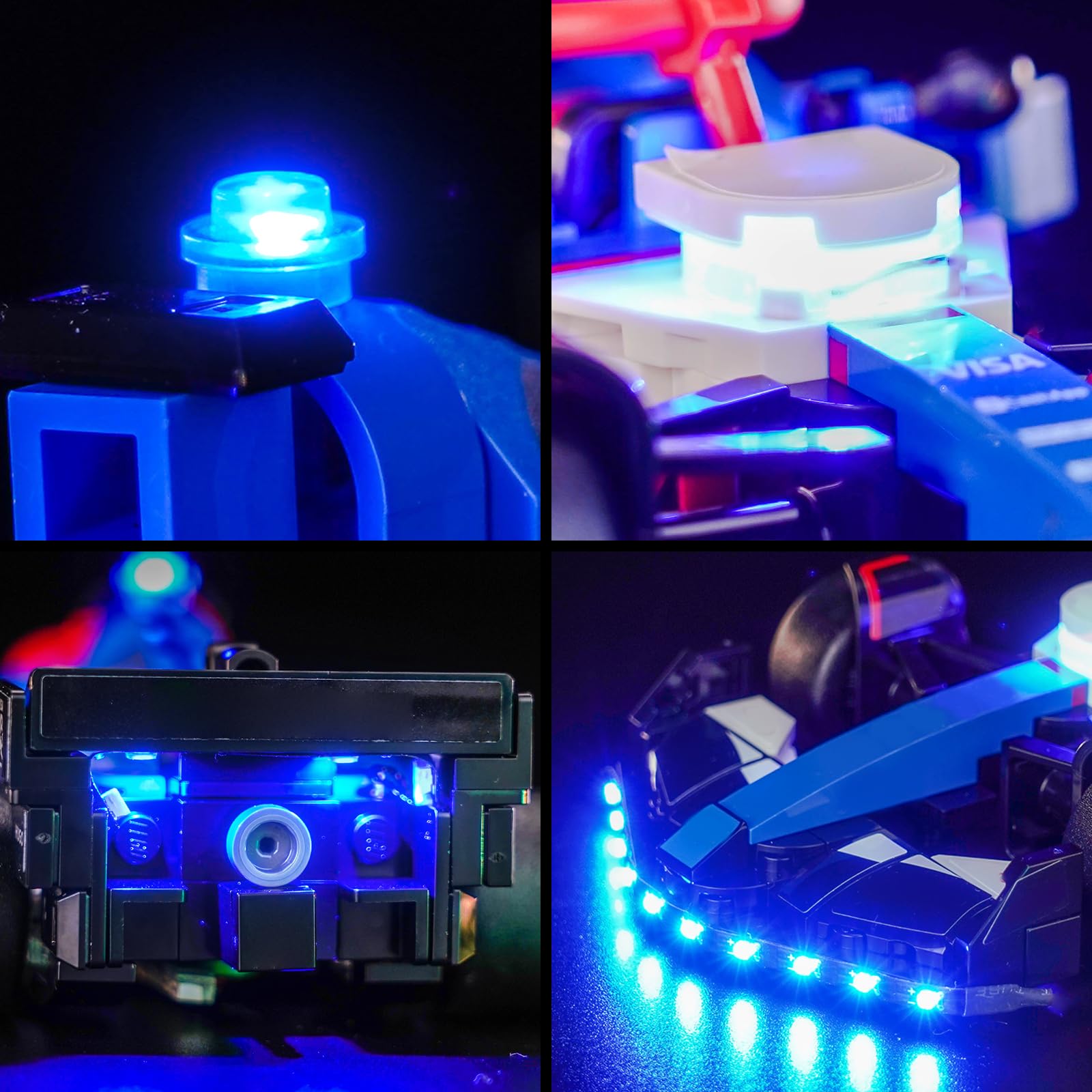 Juego de luces LED compatible con Lego Visa Cash App RB VCARB 01 F1 Race Car 77246 (no modelo), juego de iluminación decorativa compatible con Lego Visa Cash App RB VCARB 01 F1 Race Car juguete — view 6