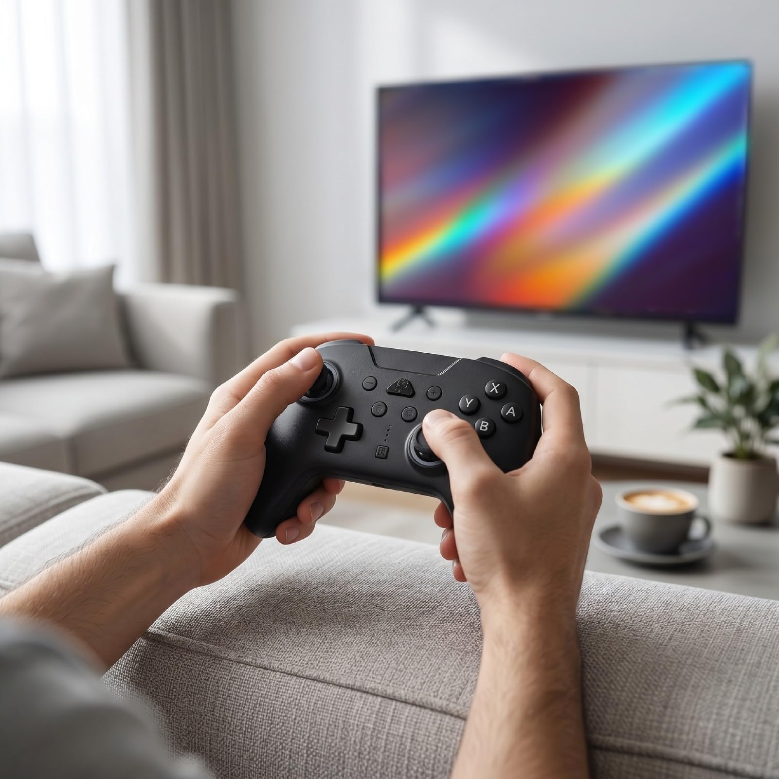 Controller di Gioco con Funzione Programmabile e Illuminazione RGB per 2 e Steam Multipiattaforma