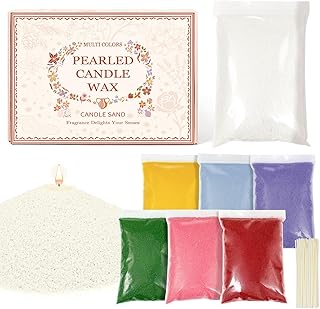 SCENTORINI Pearled Candle with 20 Wicks, 2.42 lb Scented Candle Sand, 7 Scents Sand Wax DIY, Candle Making Kit for Weddings, Party, Valentine's Day, Mothers Day Gift, Christmas, Thanksgiving