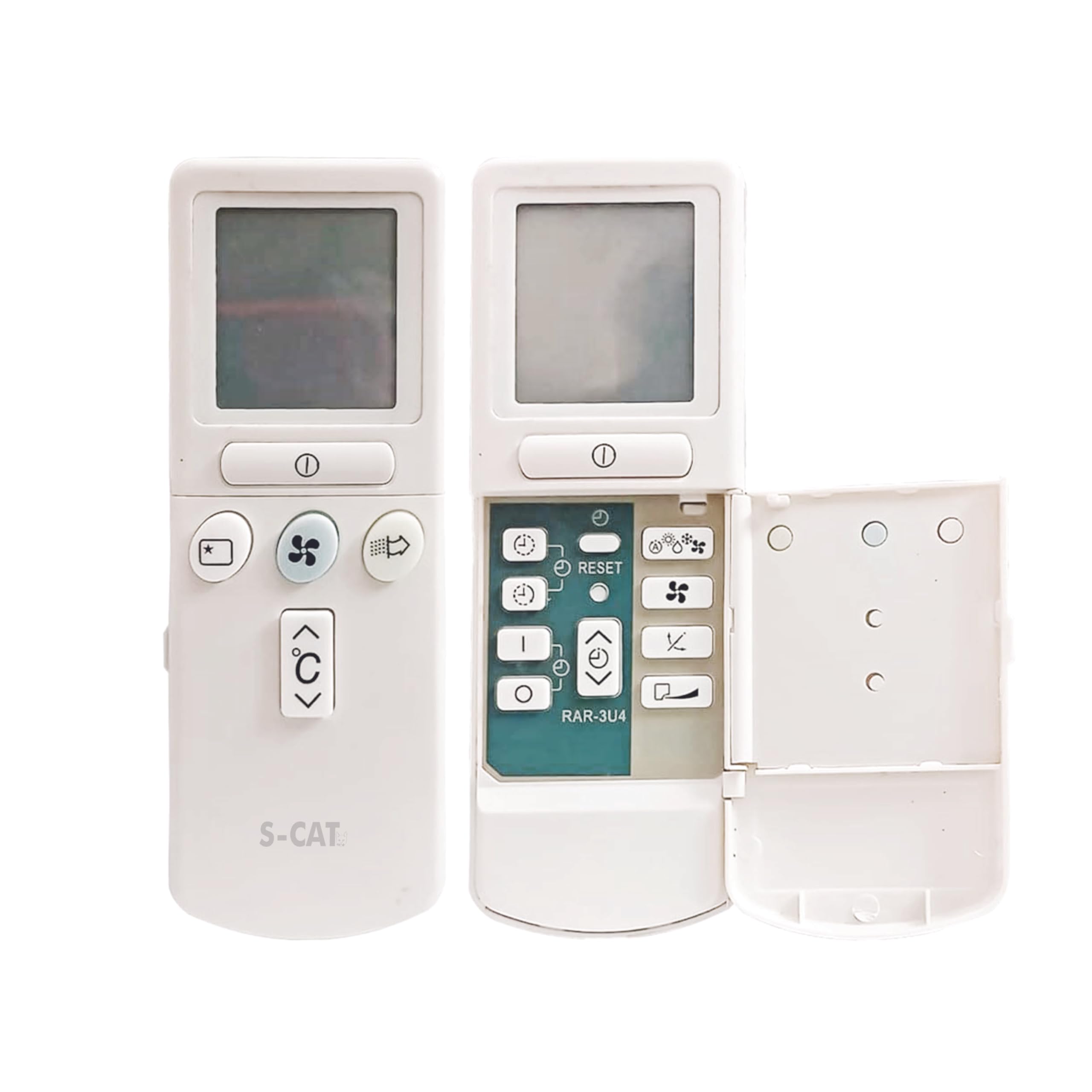 S-CAT Compatible with Hitachi AC Remote Control RAR-3U4 Model 154 (No Backlight) Suitable for 1 1.5 2 Ton Split/Window AC (Match Old Remote Exactly, Contact Customer Care for Order)-image-2