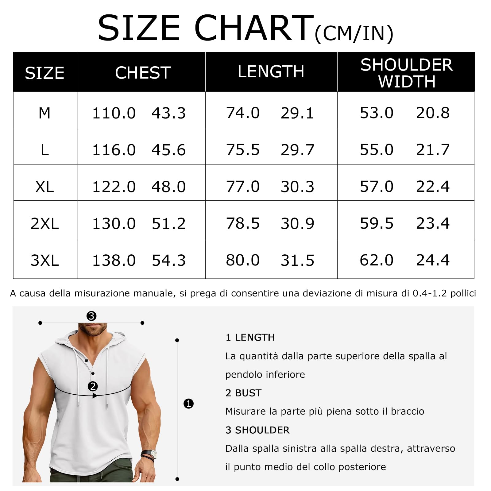 PRIVIMIX Canotta Uomo con Cappuccio Canottiera Palestra Estiva Felpa Maglietta Senza Maniche Bodybuilding Fitness Sportiva M-3XL