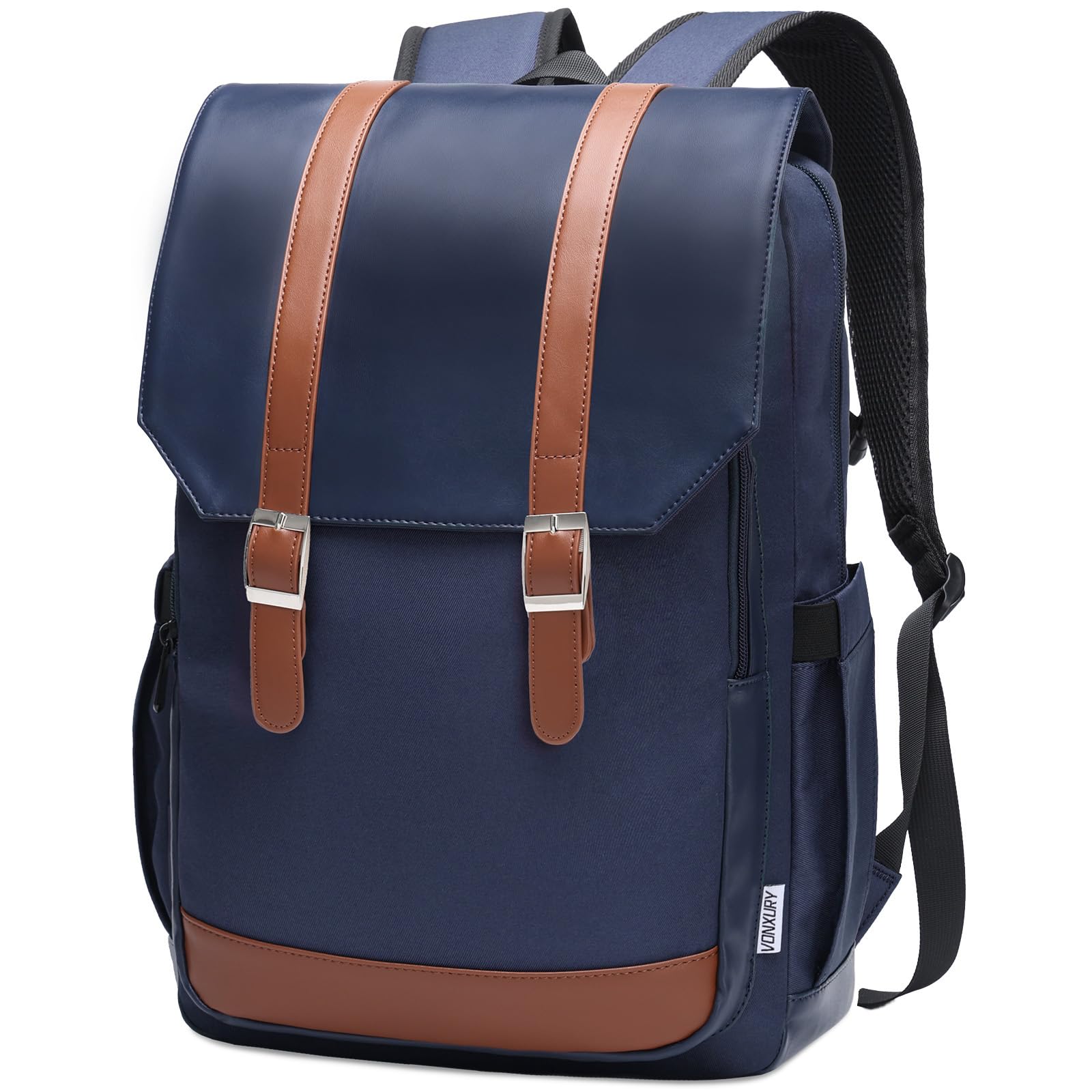 VX VONXURY Laptop Backpack, 15.6 Inch Anti-theft Backpack Purse Water Resistant College Backpack for School Work Travel Teacher,Blue