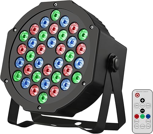 Iverens 36 luces de la etapa del LED, luces del par del control del RGB DMX, iluminación de la etapa para el