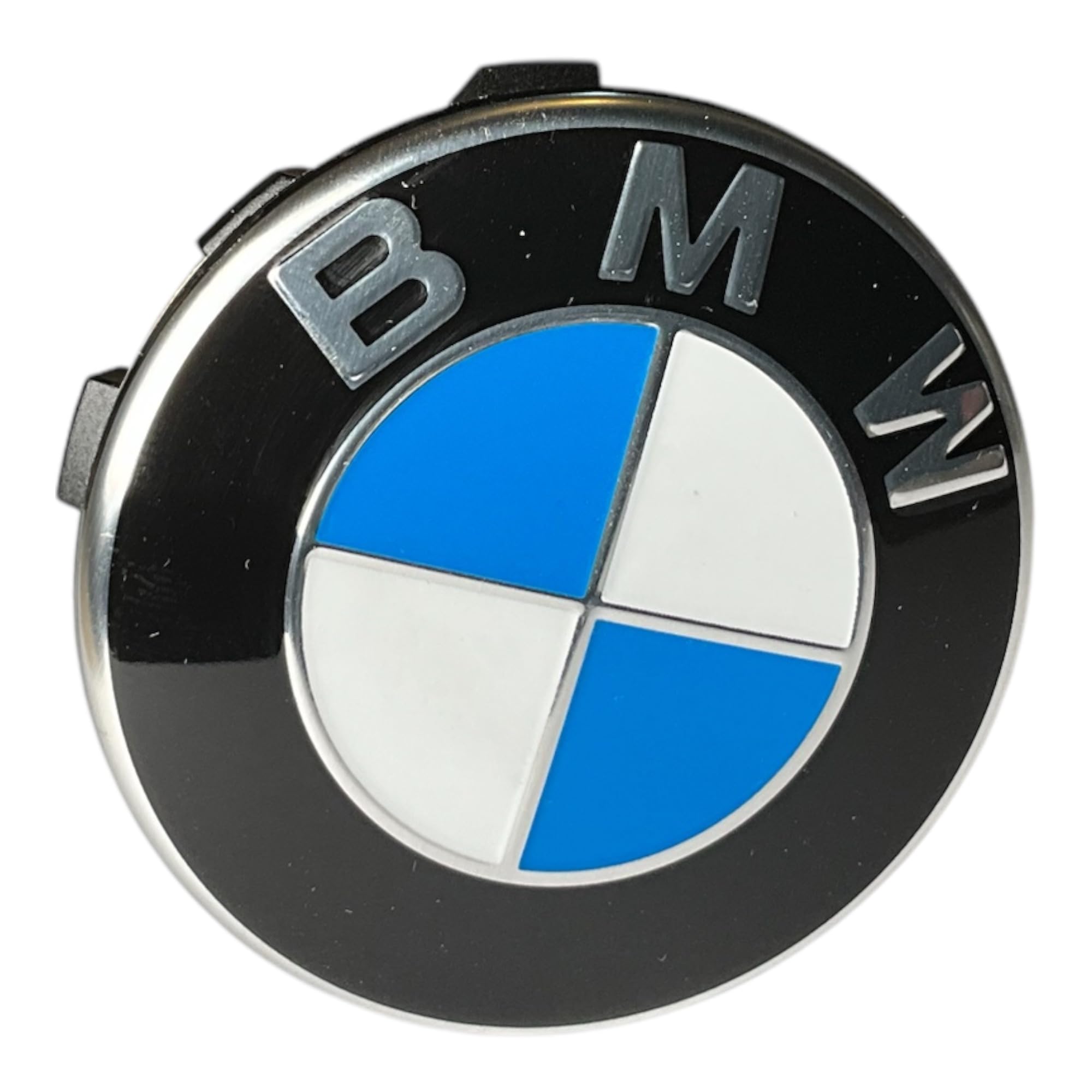 Copri-mozzo originale BMW 1 pezzo Nabendeckel Mittellochdeckel con bordo cromato singolo