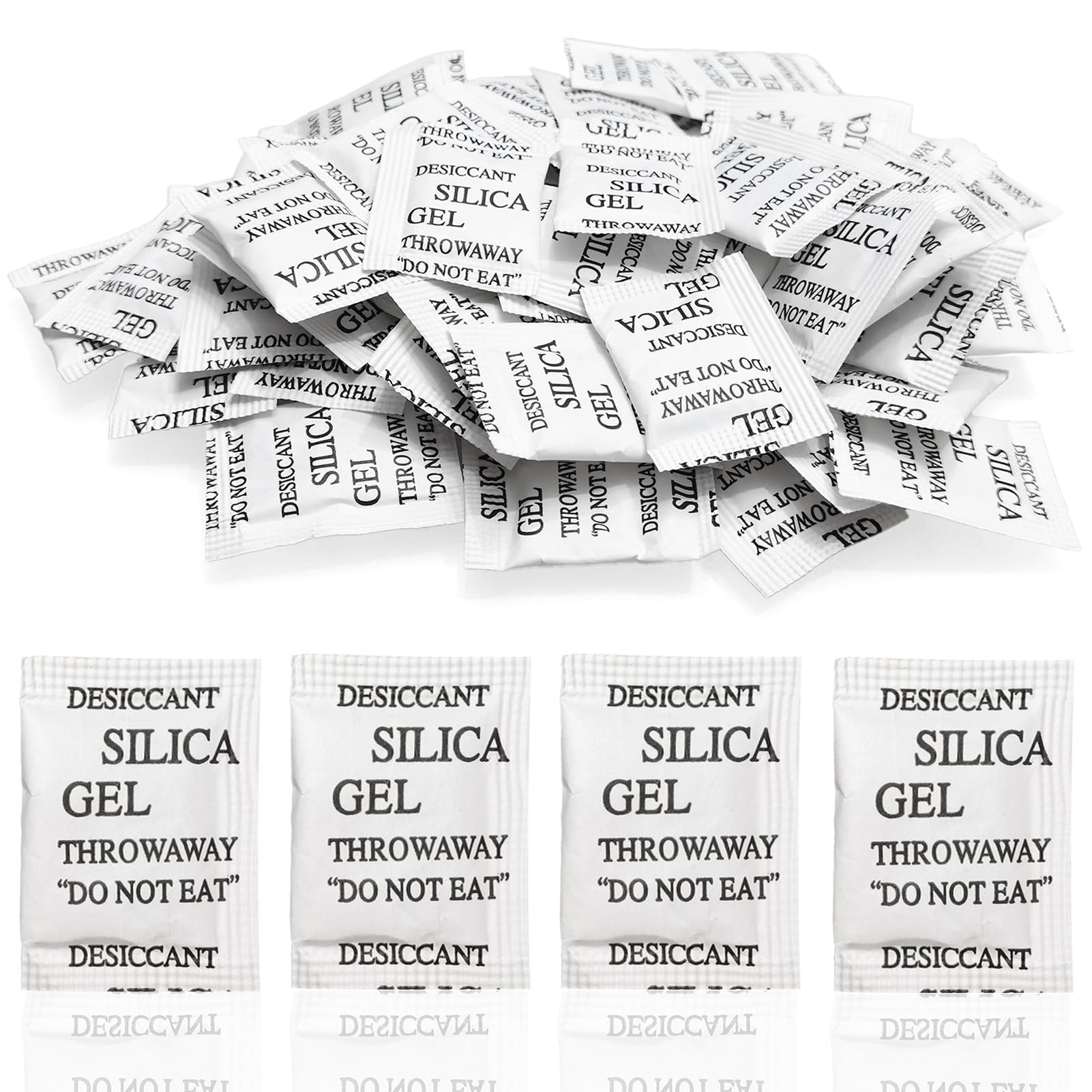60 bolsas desecantes gel de sílice absorbentes de humedad no tóxico inodoro para alimentos electrónica ropa documentos