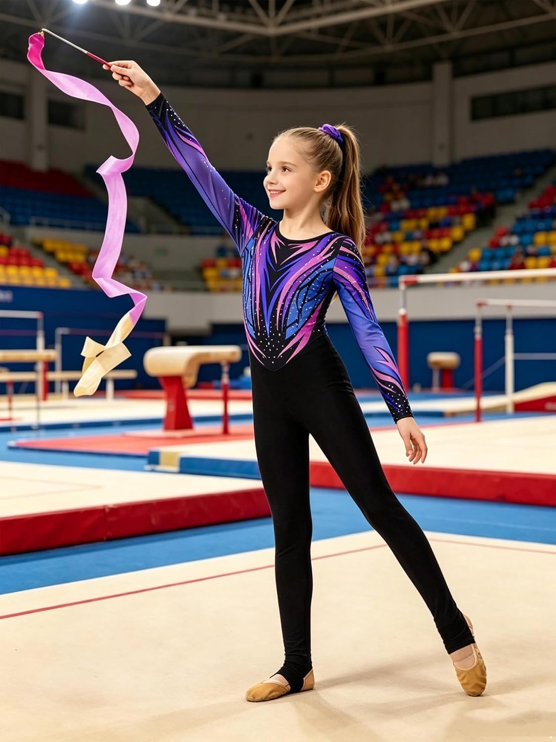 YiZYiF Girls Gymnastics Unitards Ballet Practice Jumpsuit