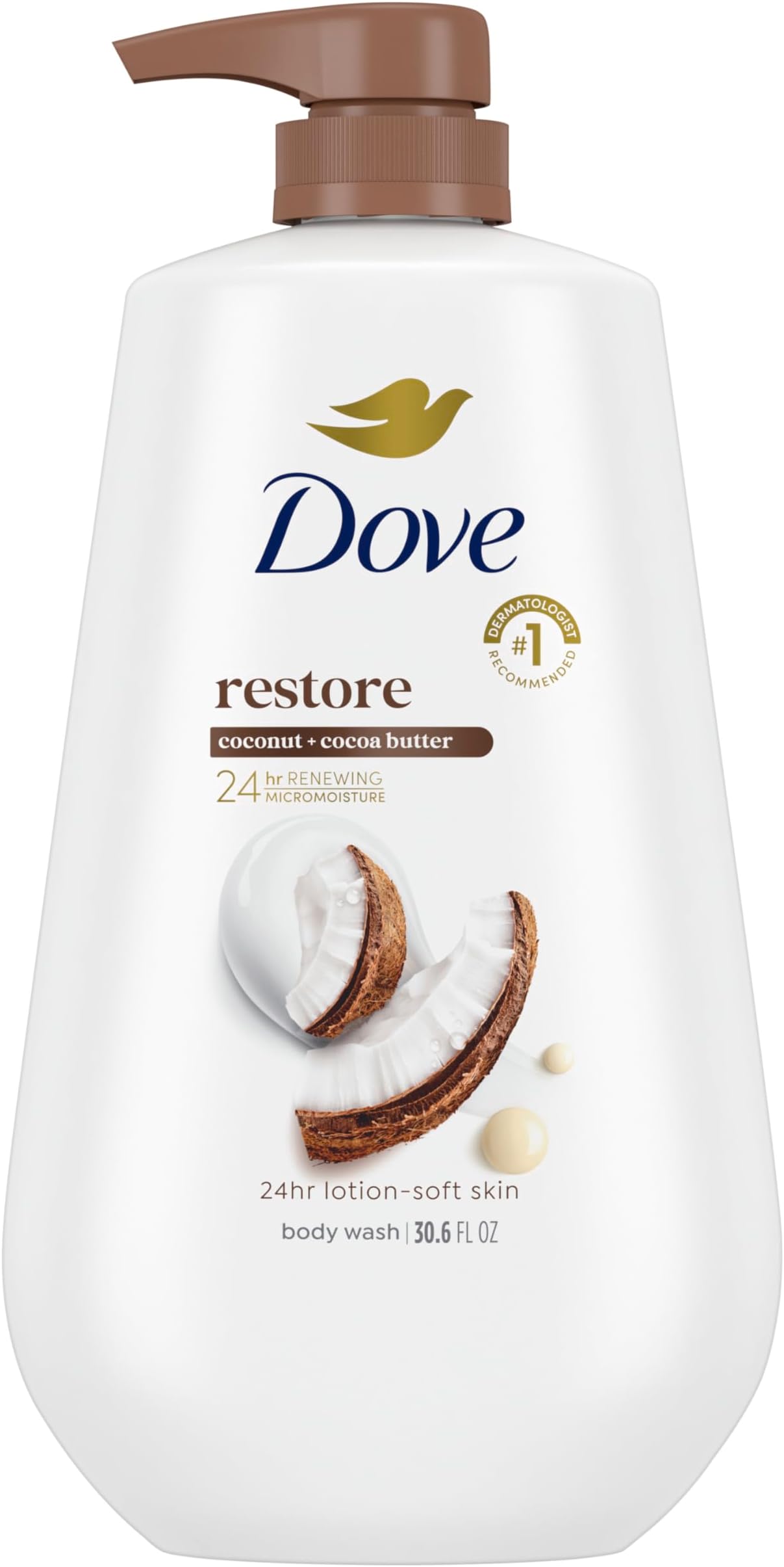 Purely Pampering Dove Body Wash Coconut Milk with Jasmine Petals 34 fl oz