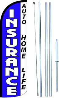 Insurance Auto Home Life Swooper Windless Flag Kit (full sleeve flag)