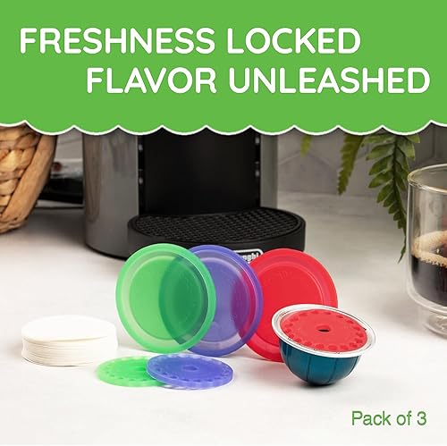 Miniatura 2 de My-Cap Tapas reutilizables para cápsulas de café, compatibles con cápsulas Nespresso Vertuo, reutilizables, de grado alimenticio y sin BPA
