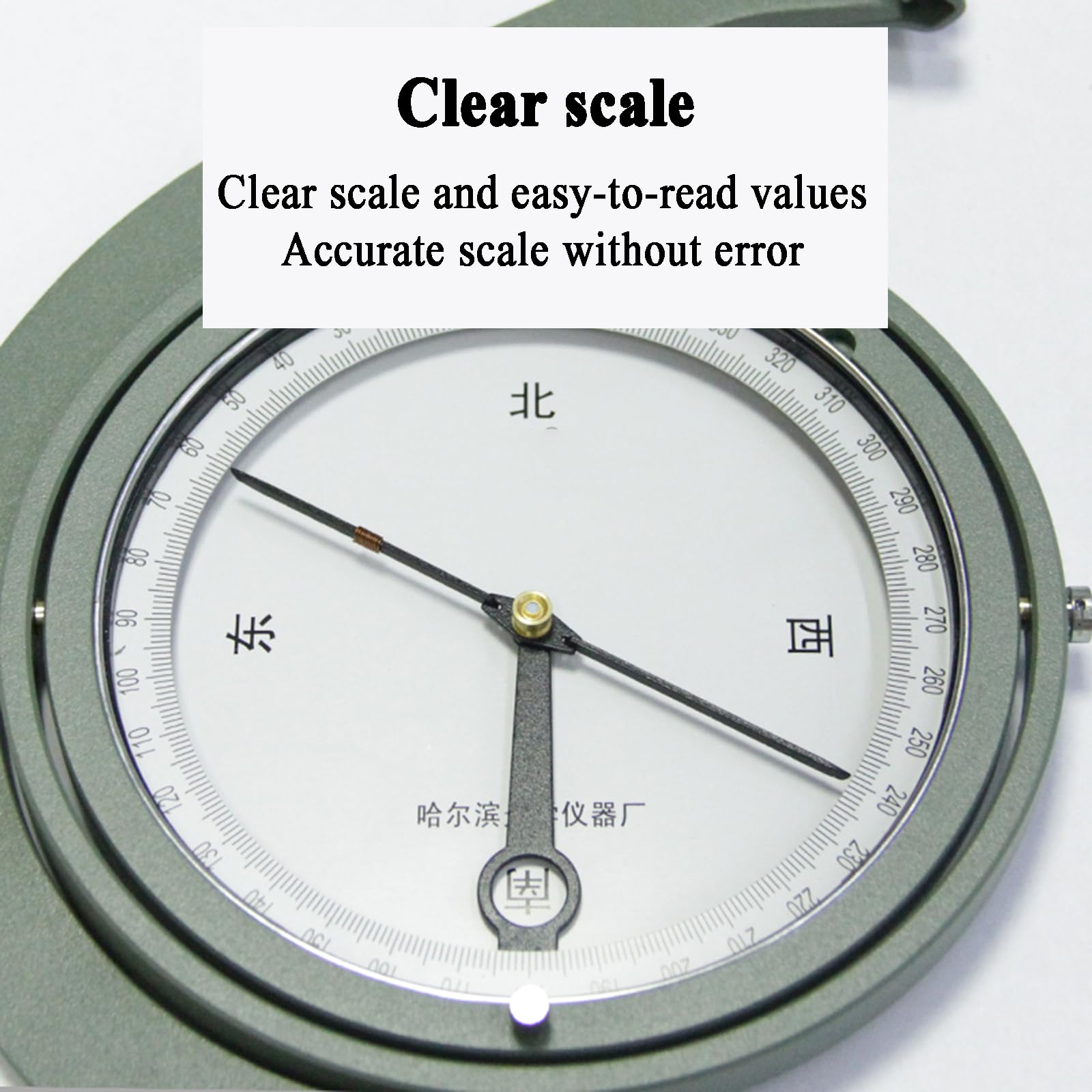 Bergbau-Kompass mit Neigungsmesser, Antimagnetischer Gradiometer zur Richtungsmessung, automatische Nivellierfunktion, langlebige Kunststoffkonstruktion