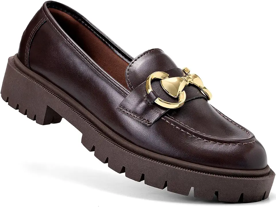 Mocassim Feminino Lumiss Tratorado Confortável Casual Enfeite Metalizado Dourado
