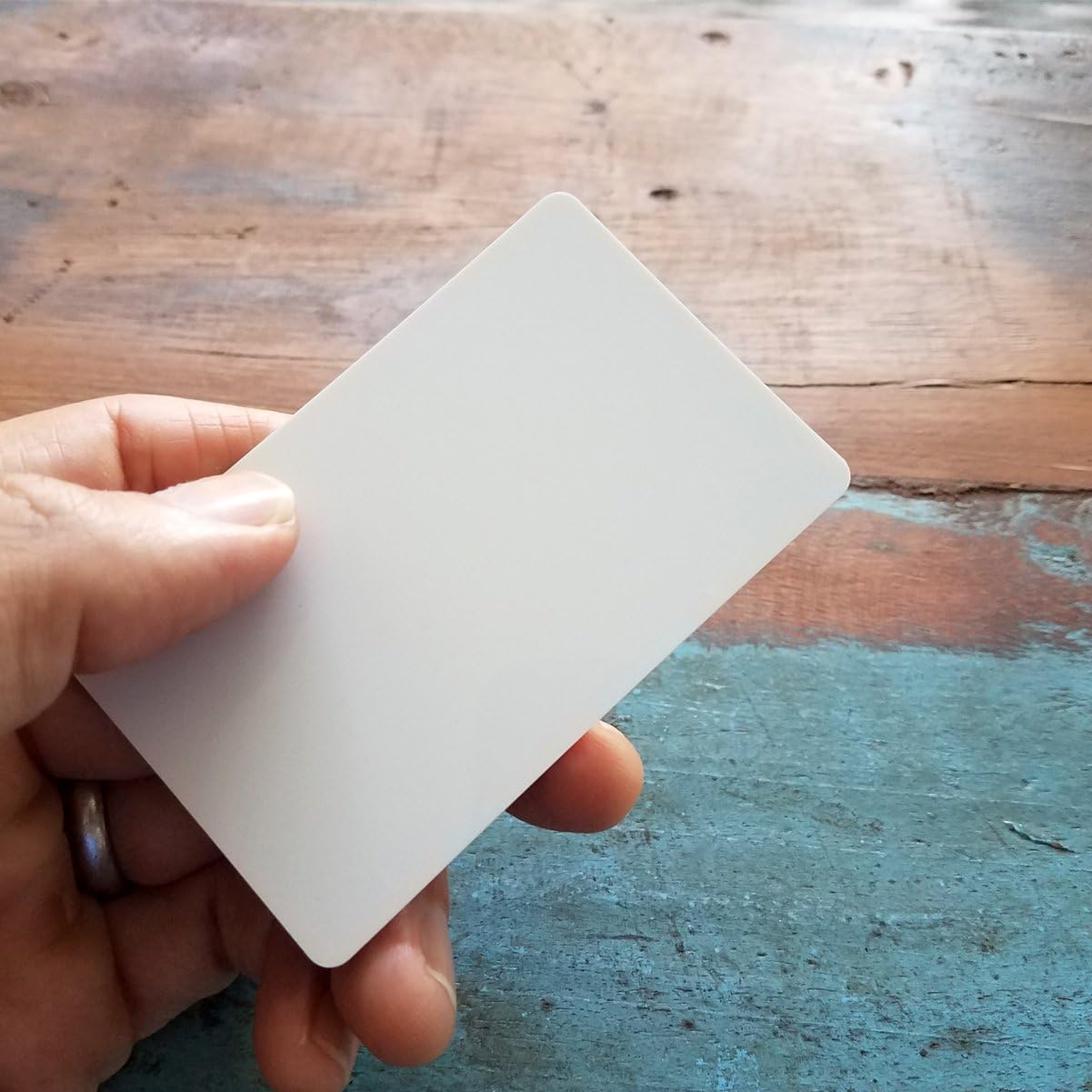 100 Pack - Premium Blank PVC Cards for ID Badge Printers - Graphic Quality White Plastic CR80 30 Mil (CR8030) by Specialist ID - Compatible with Most Photo ID Badge Printers (White)