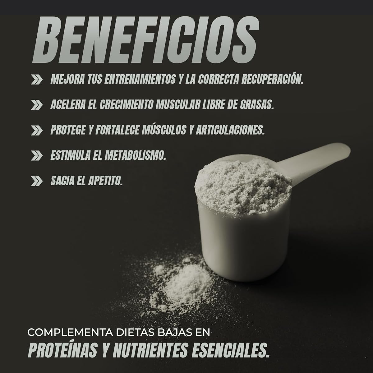 Whey Protein Healthy Fusion | Proteína pura con Colágeno, Magnesio y Vitamina B6 | 43g proteína + 9g BCAA | Mejora tus entrenamientos, aumenta masa muscular y fortalece articulaciones | 1 kg Caramelo WHEY Protein — view 2