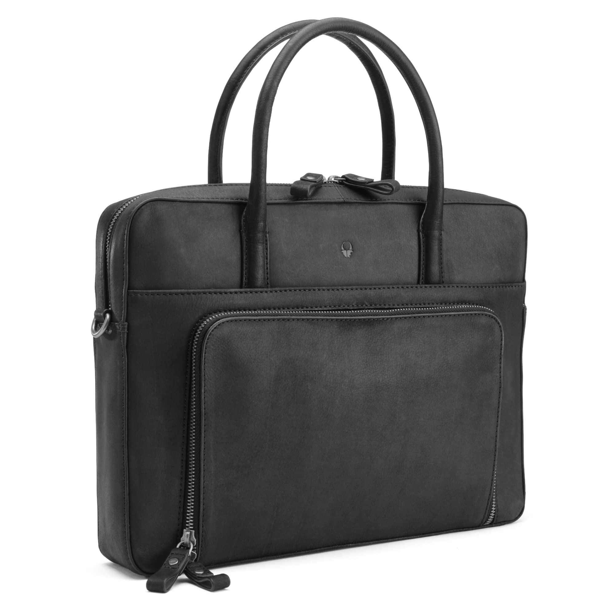 DONBOLSO Borsa per Computer Portatile Nizza | Borsa in Pelle con Scomparto per Laptop | Cartella per Notebook | Borsa a Tracolla per Uomo e Donna | Borsa da Lavoro