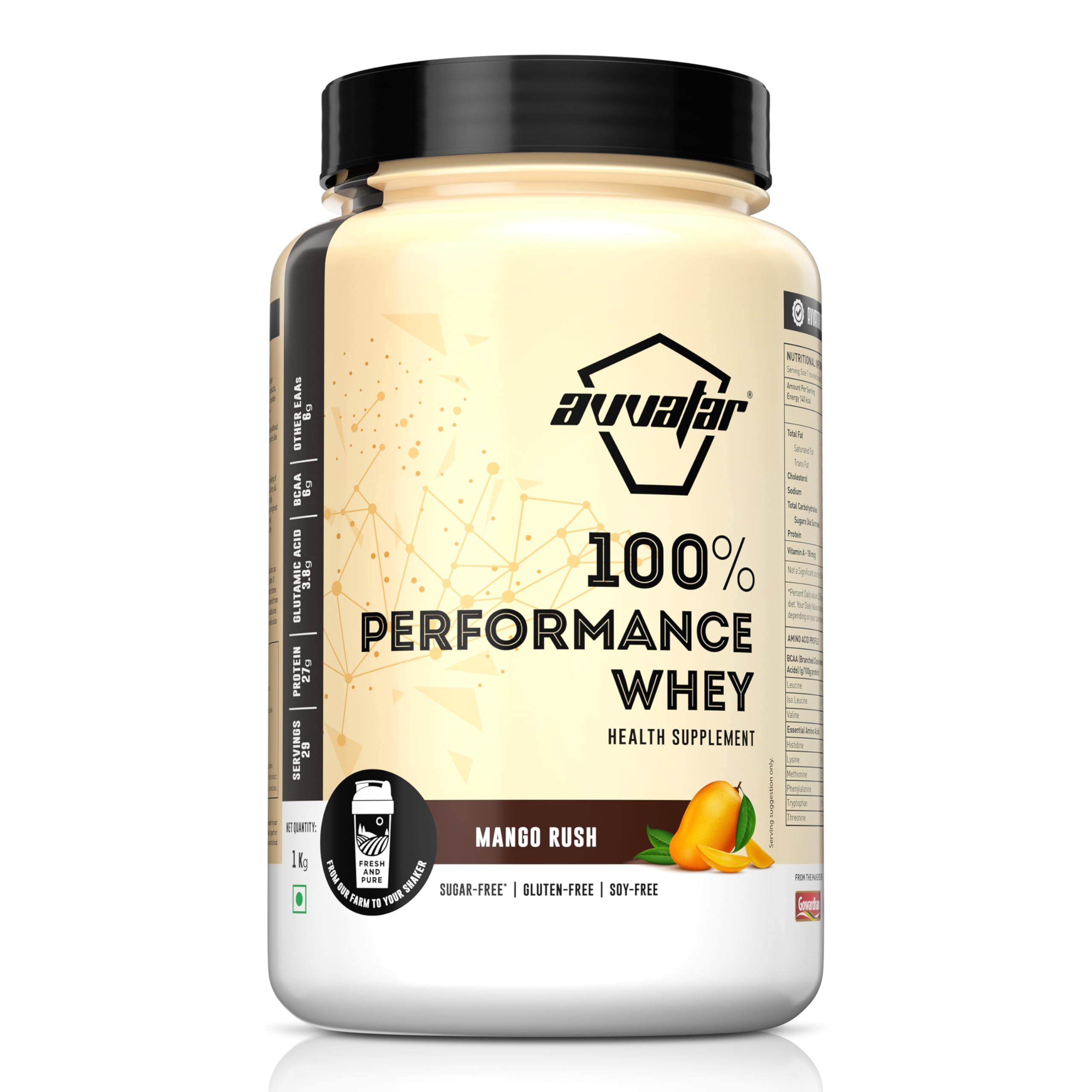 avvatar PERFORMANCE WHEY PROTEIN | 2Kg | Cold Coffee Flavour | 25g Protein | 57 Servings — Amazon image 13