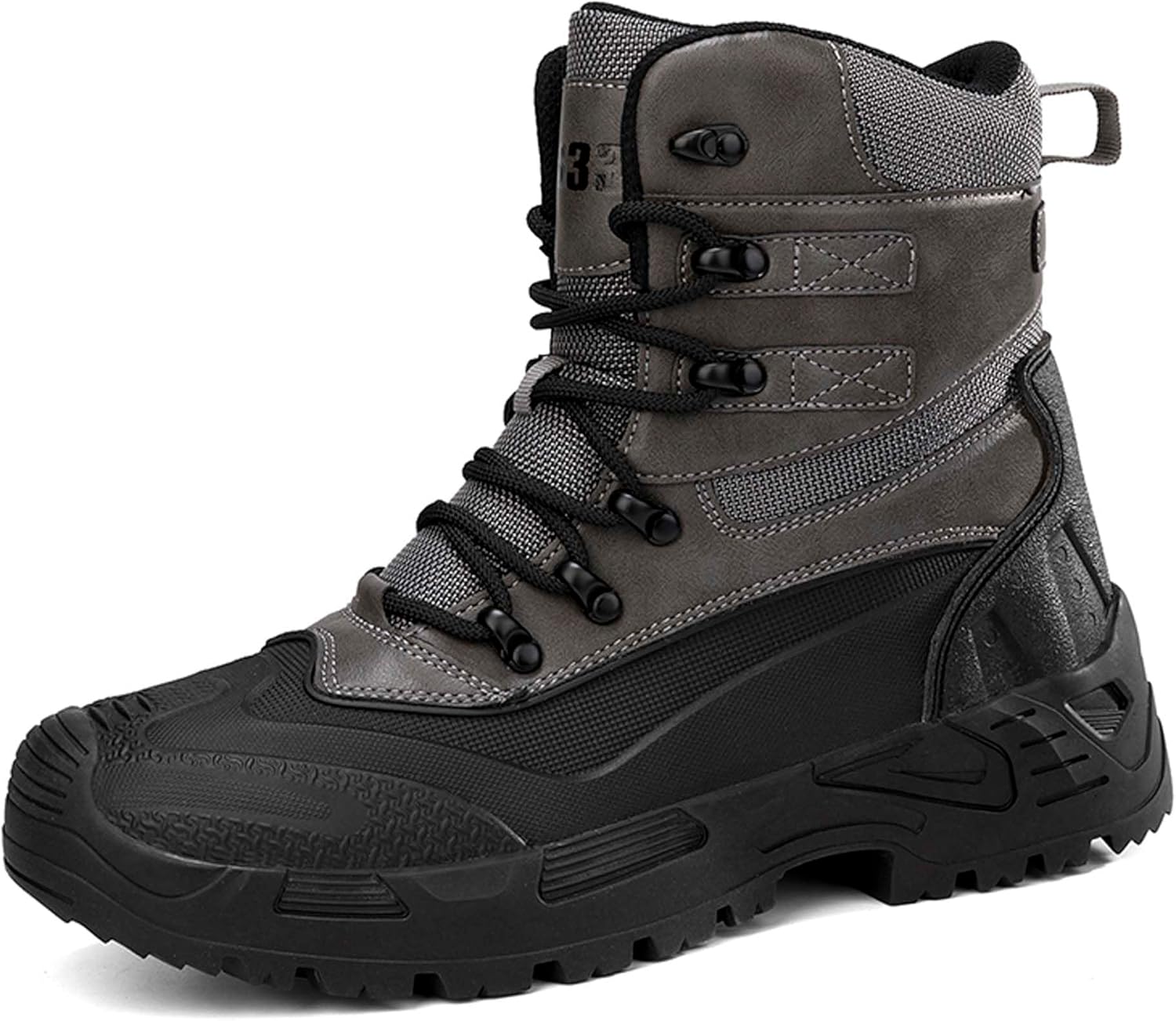 Men's Military Tactical Boots Waterproof High Top Mountain Climbing Off-Road Camping Backpacks Hiking Boots Anti-Skid Walking Work Outdoor Leisure Sports Shoes