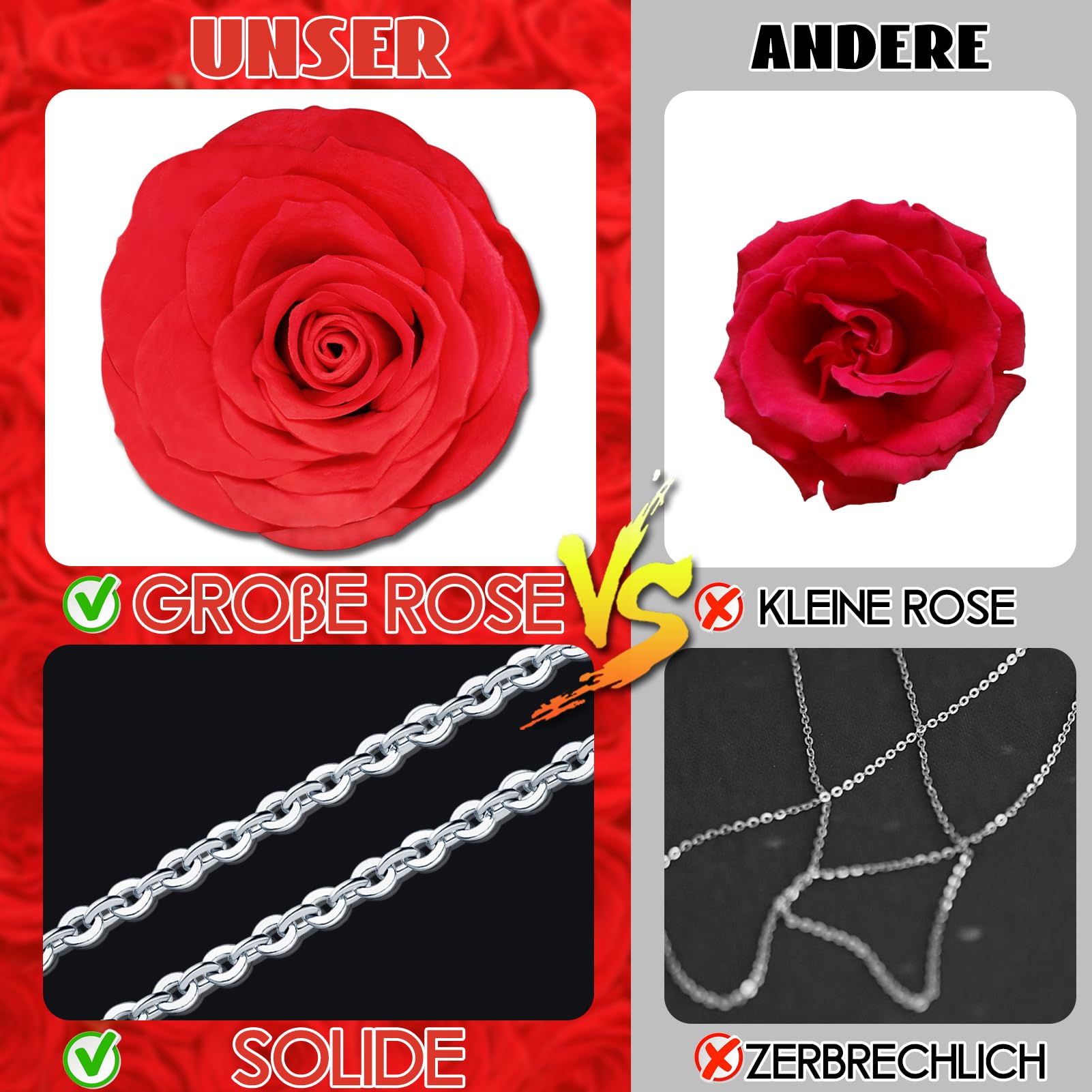 Ewige Rosen Bär Geschenkbox mit Blauer Halskette,Frauen Gesch | Rosen Teddybär für Frauen, Freundin Jahrestag, Geburtstag, Thanksgiving, Valentinstag, Weihnachten, Schulanfang