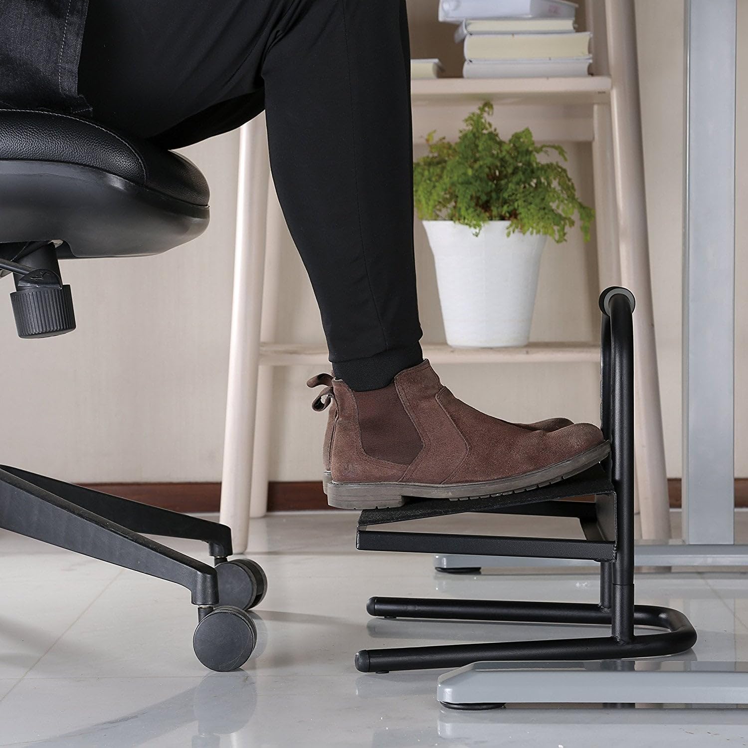 LogiLink EO0007 Poggiapiedi regolabile per una migliore circolazione sanguigna e sollievo delle gambe