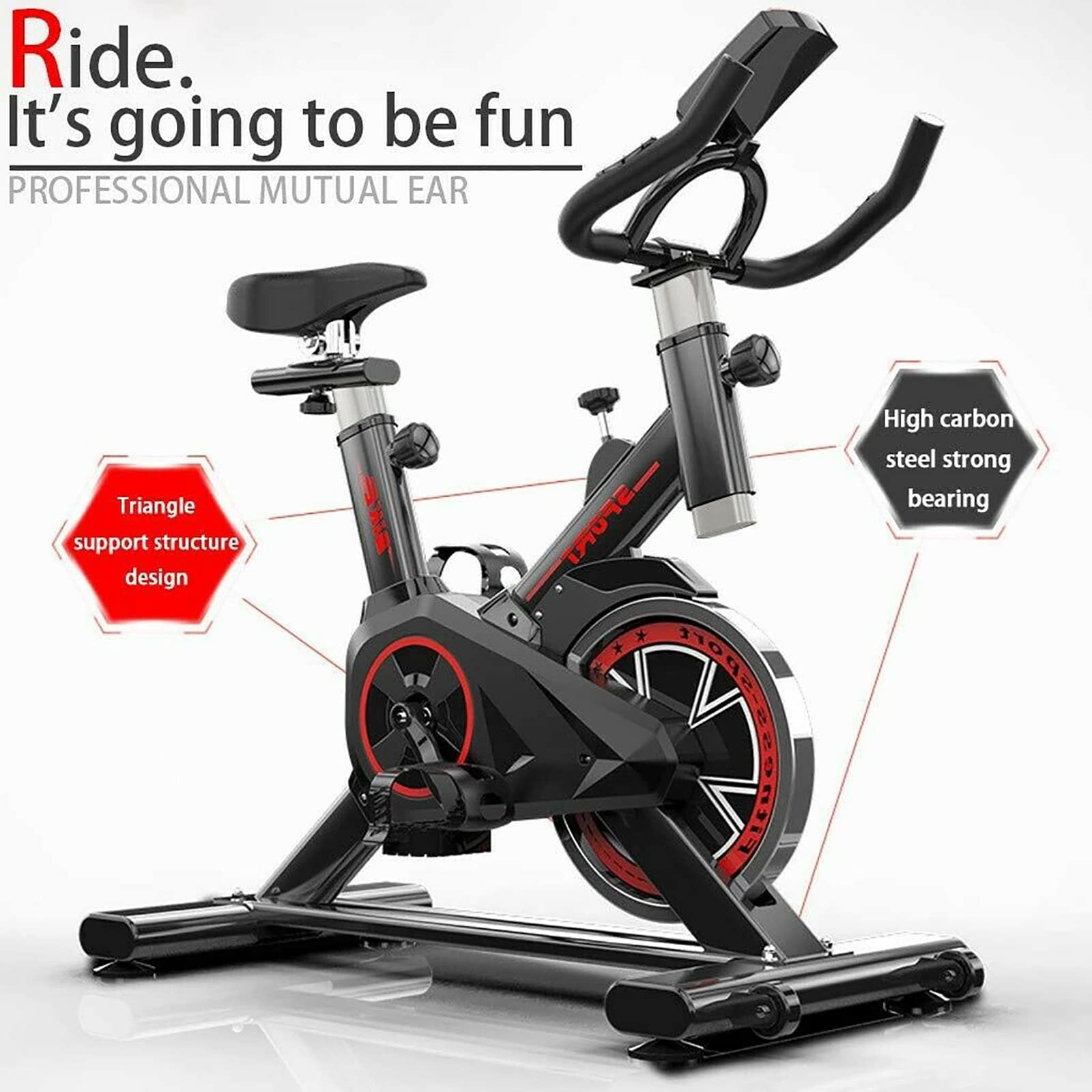 Kryty stacjonarny rower treningowy Rower treningowy z napędem pasowym, Rower treningowy z oporem magnetycznym, Rower pionowy, Rower spinningowy, Cichy rower treningowy