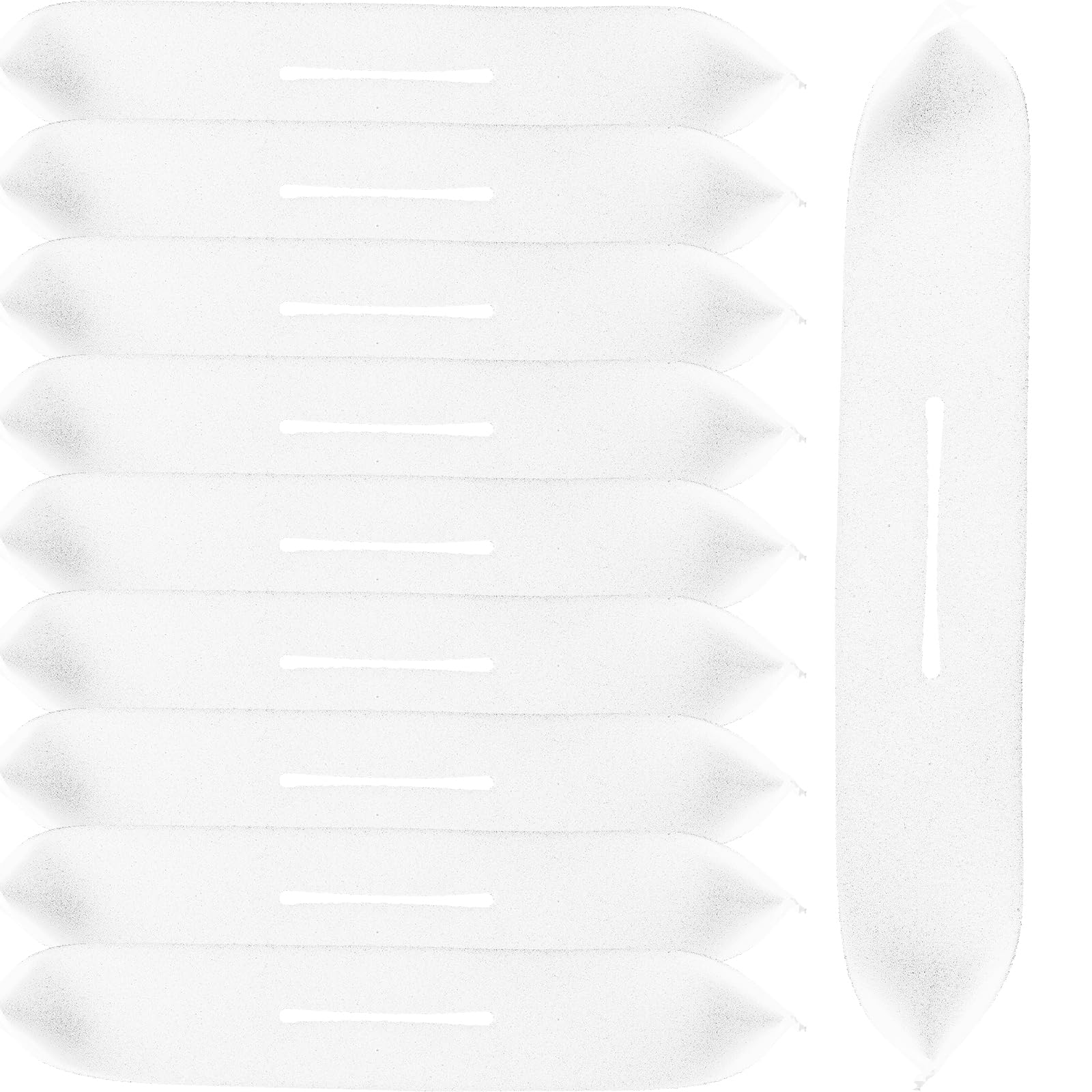 Housse de cintre antidérapante blanche lot de 20 pour costume et robe
