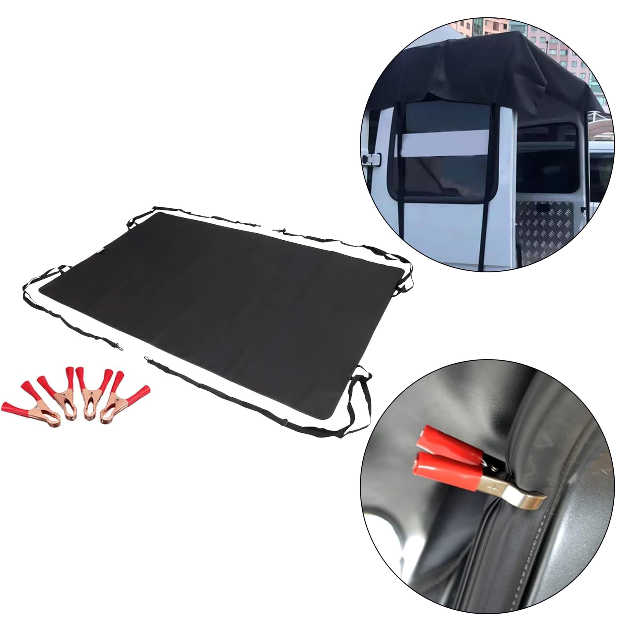 Housse d'auvent de Porte de Grange, Auvent de Porte arrière Couverture de Grange en Tissu Oxford, Couverture de Porte de Grange arrière Étanche Car Barn Doors Cover pour Transit Custom