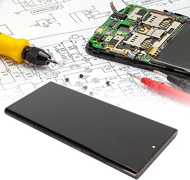 Organic Screen Replacement for S22 Ultra S908U S908W, S908U S908W Frame, Digitizer Assembly with Frame Repair Tools for S22 Ultra S908U S908W