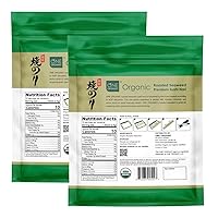 Vista 10 de ONE ORGANIC Sushi Nori Premium - Algas marinas orgánicas tostadas (100 medias hojas)