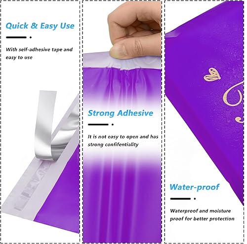 Miniatura 3 de Thank You - Sobres de polietileno de 6 x 9 pulgadas, 100 unidades, bolsas de envío impermeables y resistentes al desgarro para ropa, bolsas de