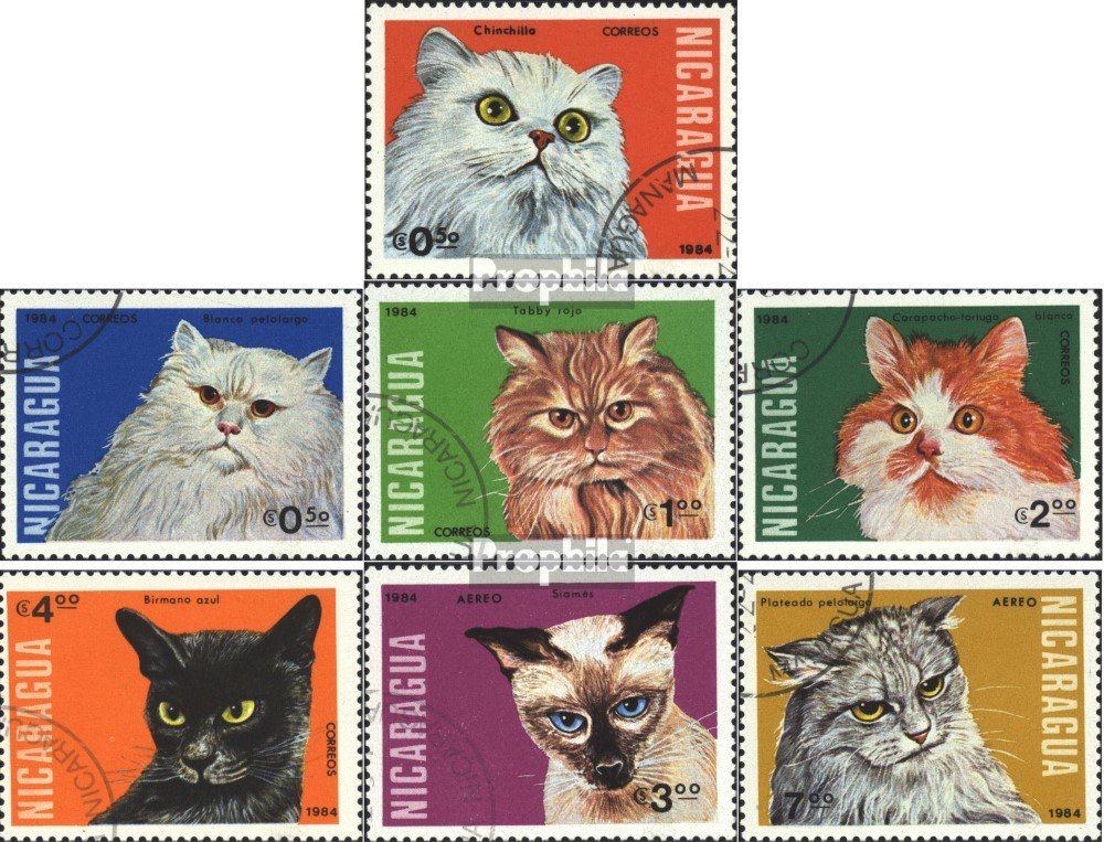 Bloc De Timbres Nicaragua – 1988 Animaux – Félins (lions, Tigres, Léopards) – Oblitéré – Prophila