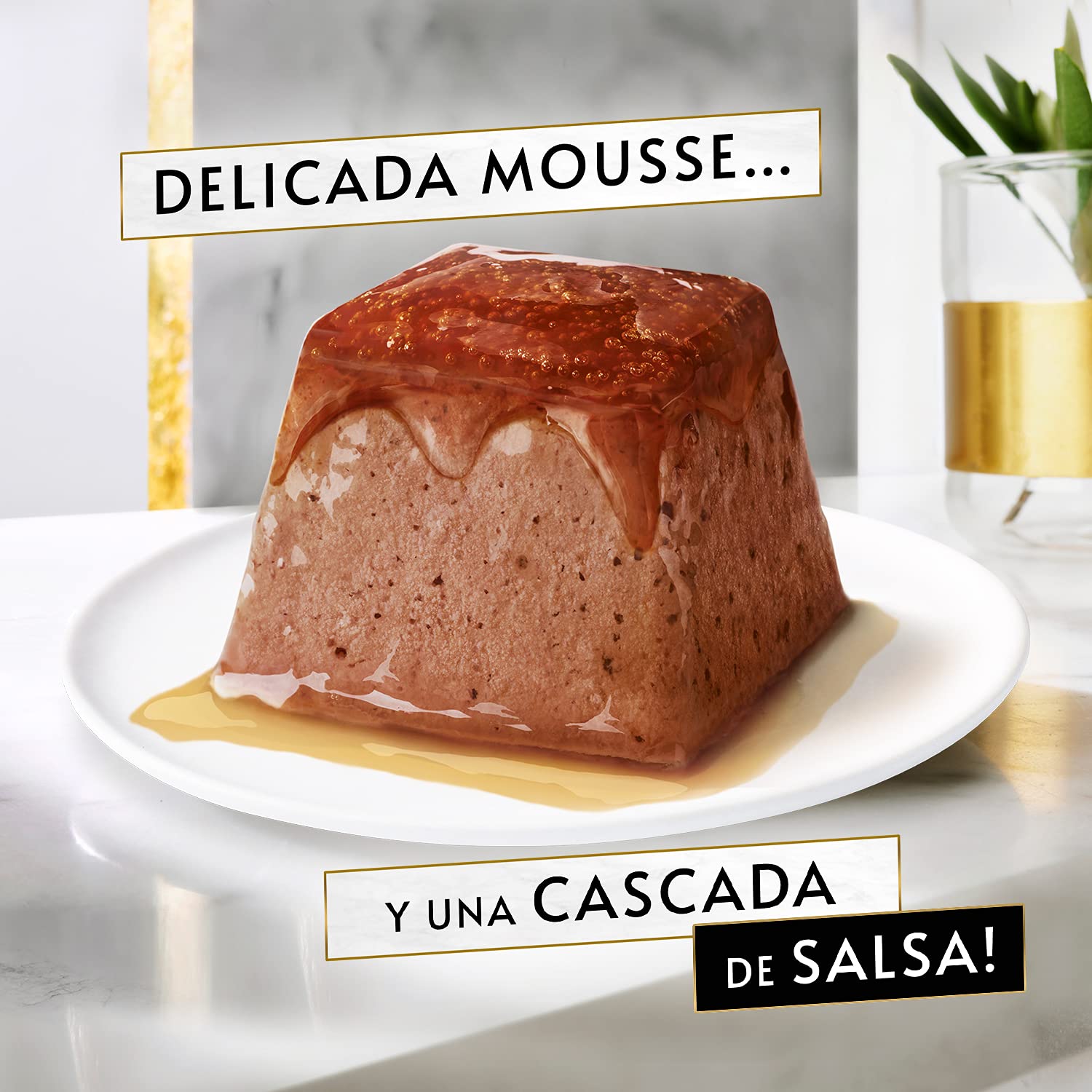 Gourmet Purina Revelations Mousse con salsa, cibo umido per gatti bue, 6 confezioni da 4 piramidi 57 g - 24