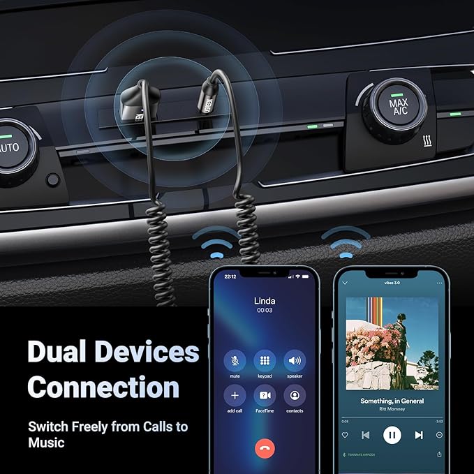Receptor Bluetooth Aux UGREEN 3.5mm Adaptador para Coche miniatura 6
