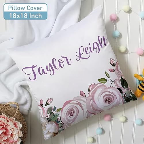 Miniatura 6 de Juego de ropa de cama para cuna con nombre personalizado para guardería neutral juego de ropa de cama personalizado para cuna de elefante para niñas
