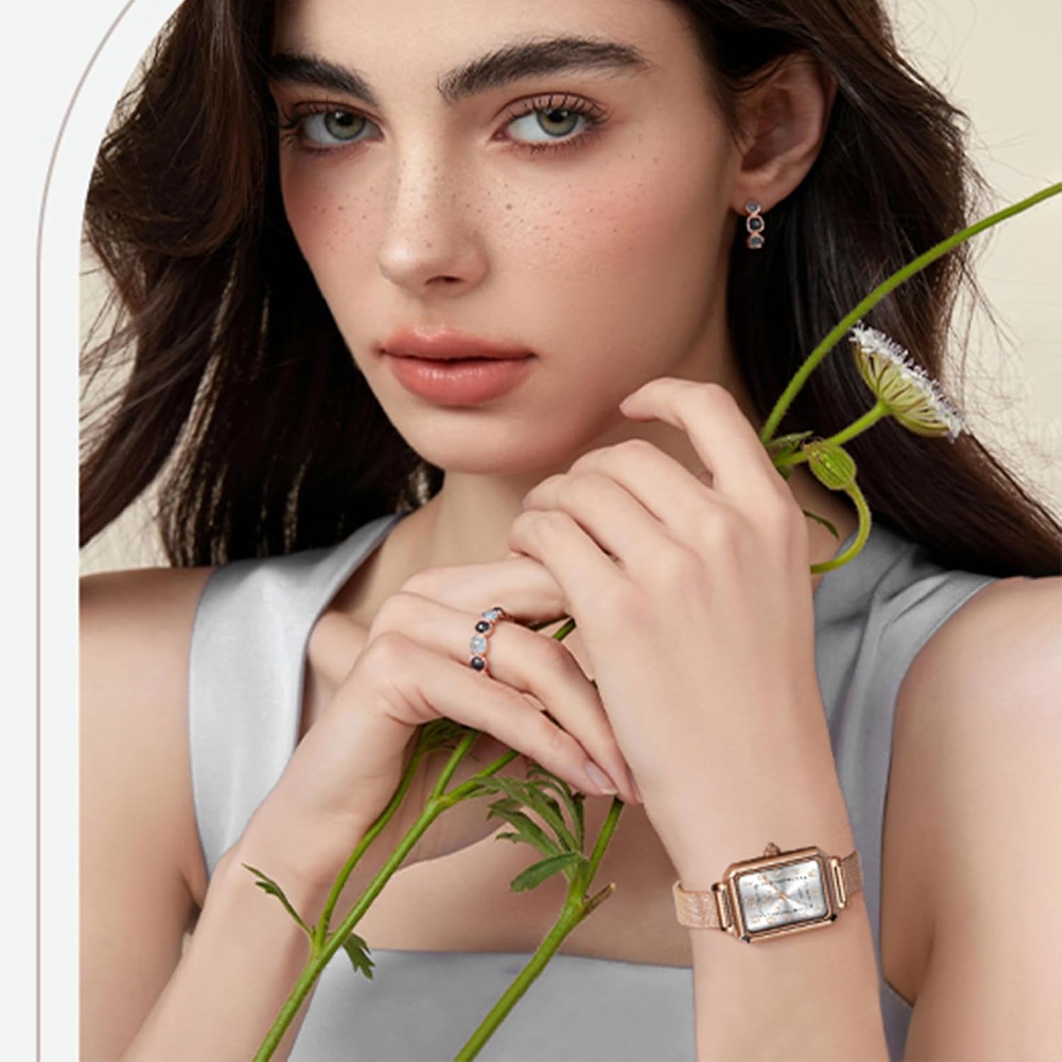 Womens Watch Fashion Dress Mesh Strap Waterproof Watches for Women Elegant Dainty Two Tone Womens Watch Analog Quartz Easy Read Ladies Watches with Day Date - Image 3