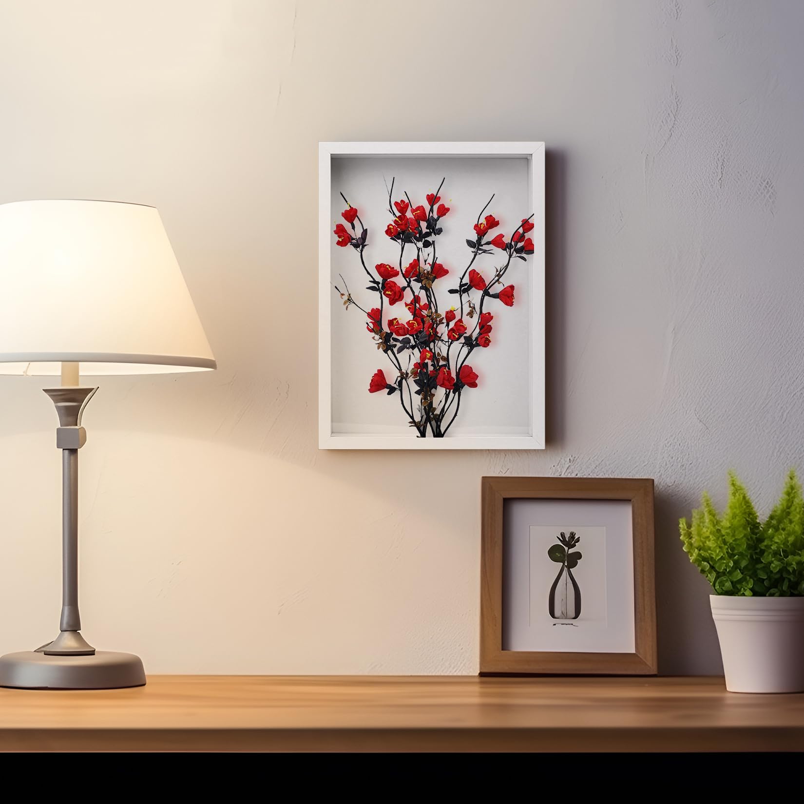 Cadres Photo 3D à Remplir, Cadre Photo A4 Profond à Remplir, Cadre d'Objets 3,5 cm Profonde avec Plaque Acrylique Transparente pour Médailles Photos Cadeaux Fleurs Séchées, Présentoir, 21x29,7 cm