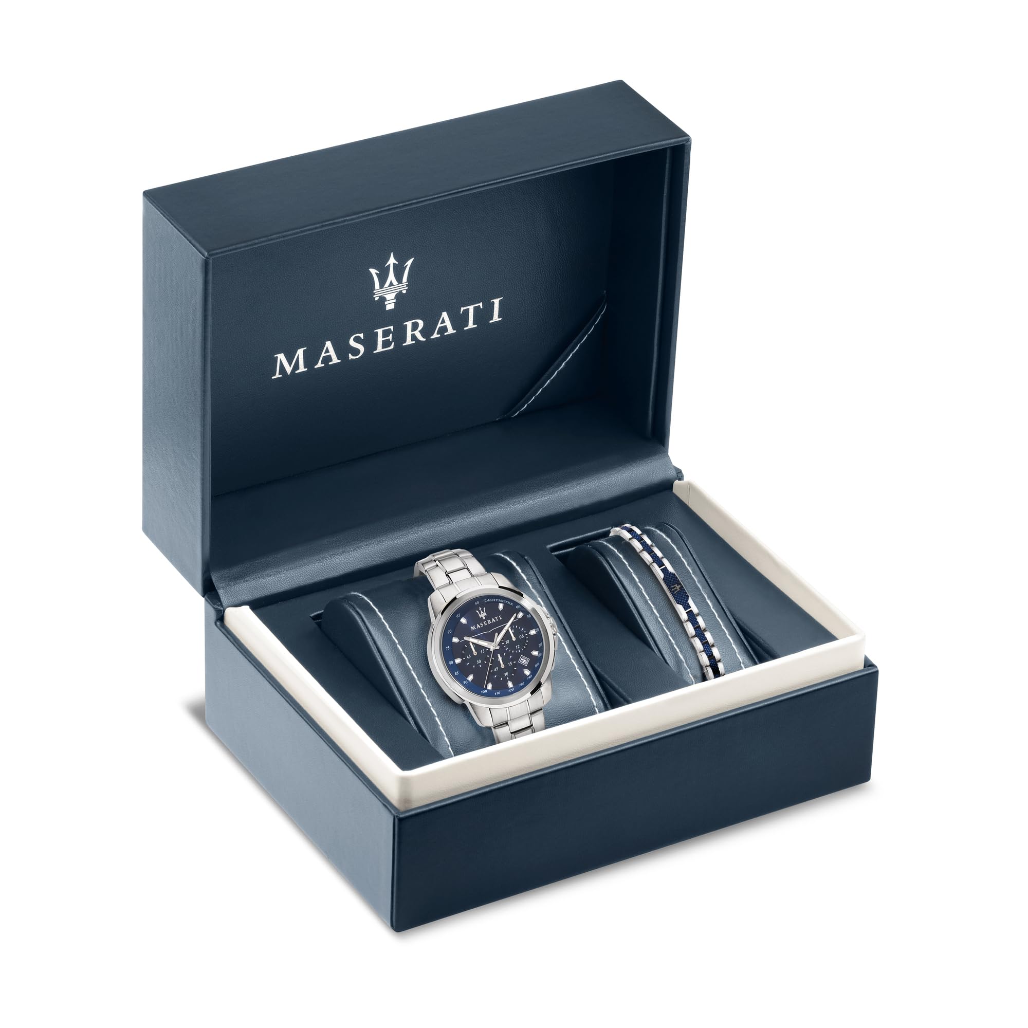 Maserati Successo Orologio Uomo, Cronografo, e Bracciale in Acciaio- R8851121016