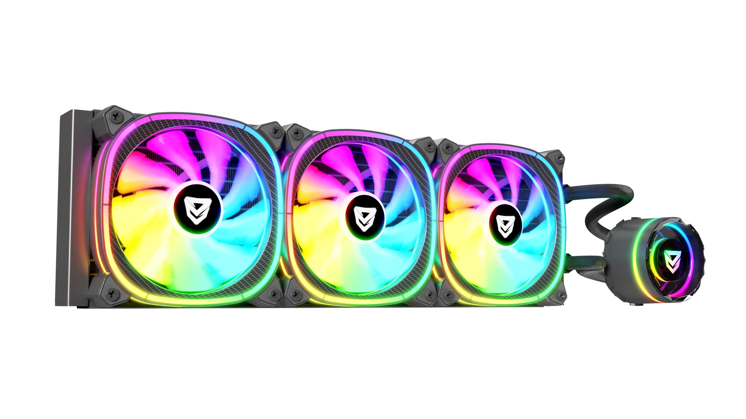 Nfortec Atria X chłodzenie cieczą procesor 360mm ARGB 240W kompatybilny z Intel AMD czarny
